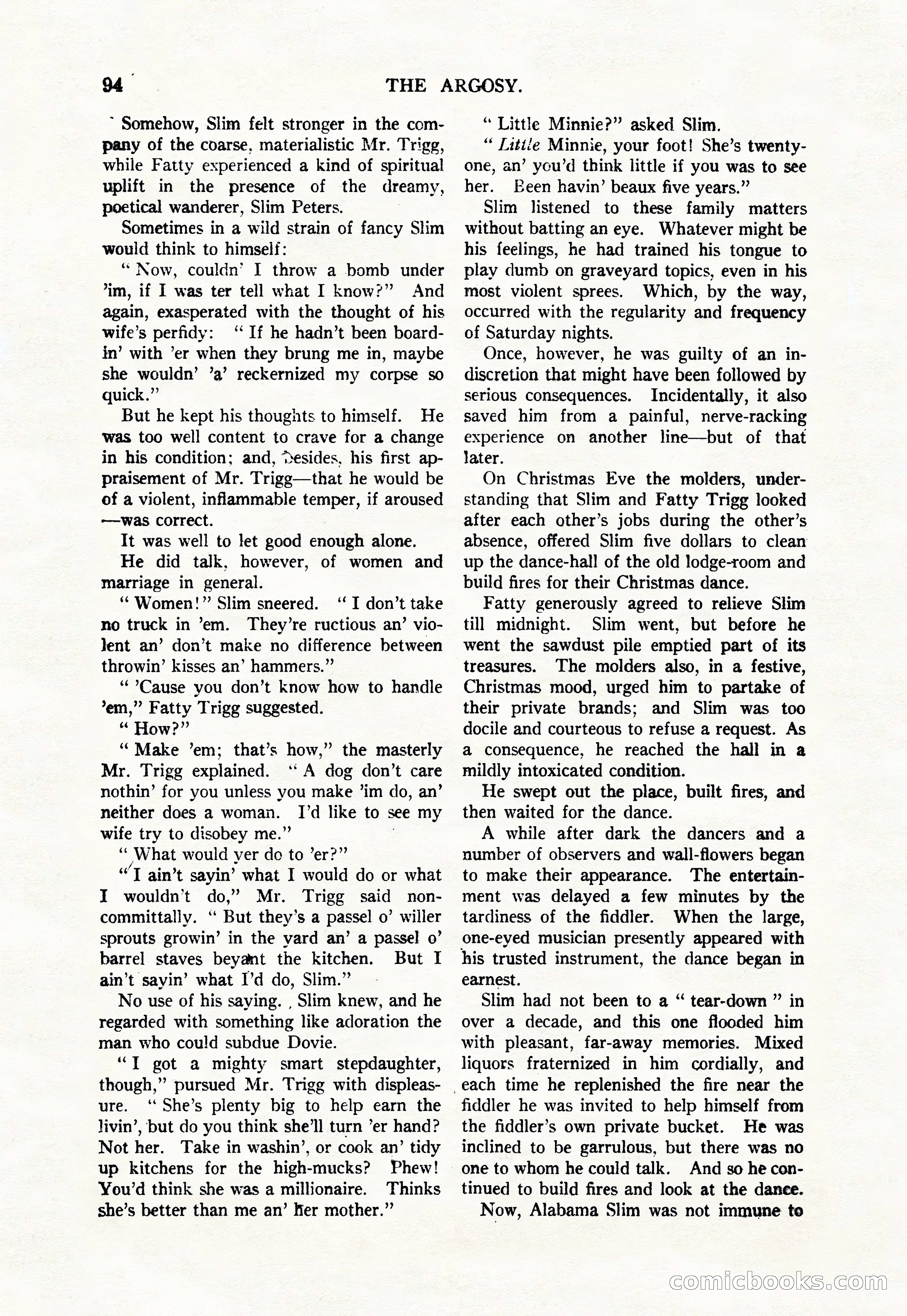 Argosy, Vol. 111, No. 1 — page 104 of 188