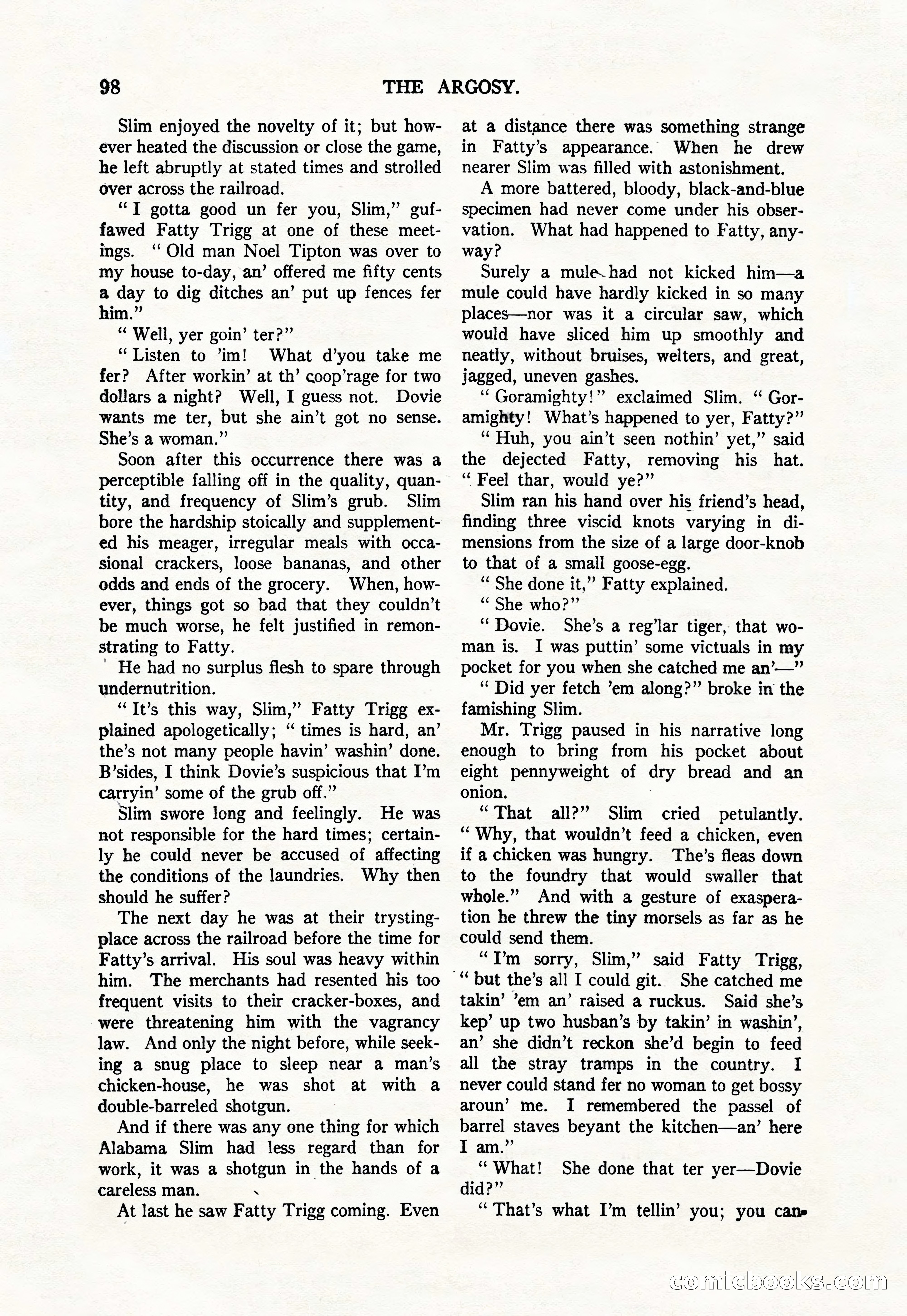 Argosy, Vol. 111, No. 1 — page 108 of 188