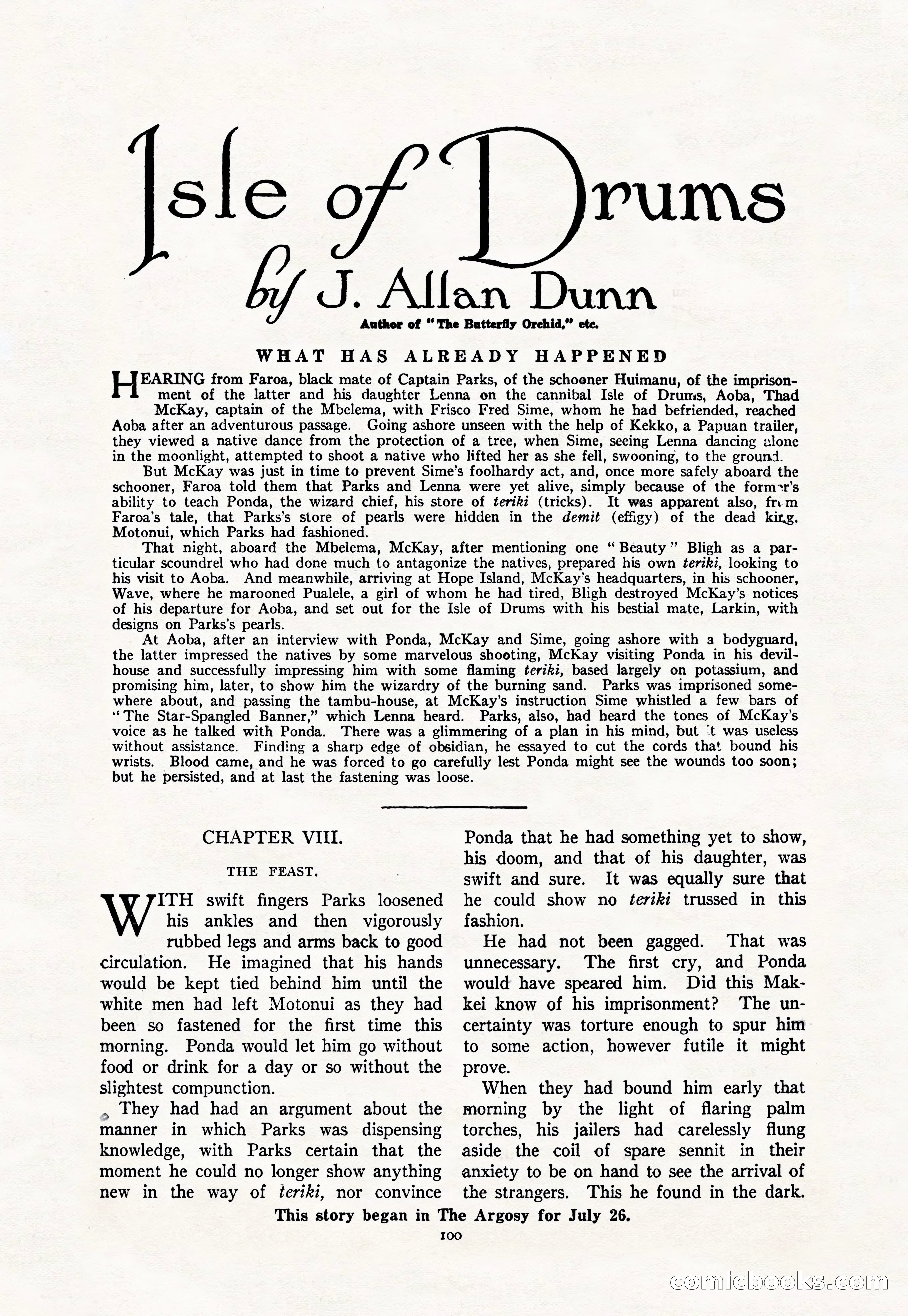 Argosy, Vol. 111, No. 1 — page 110 of 188