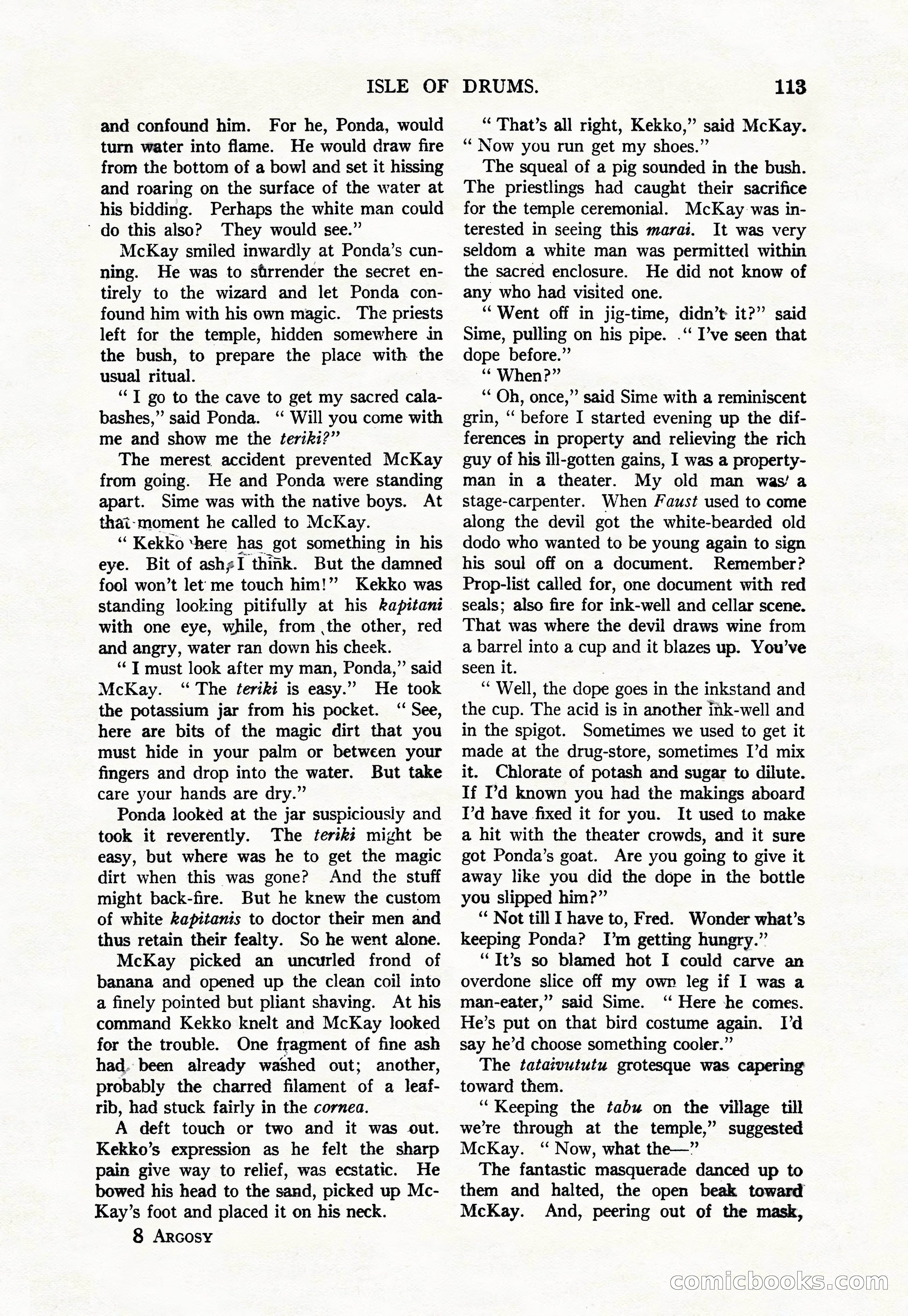 Argosy, Vol. 111, No. 1 — page 123 of 188
