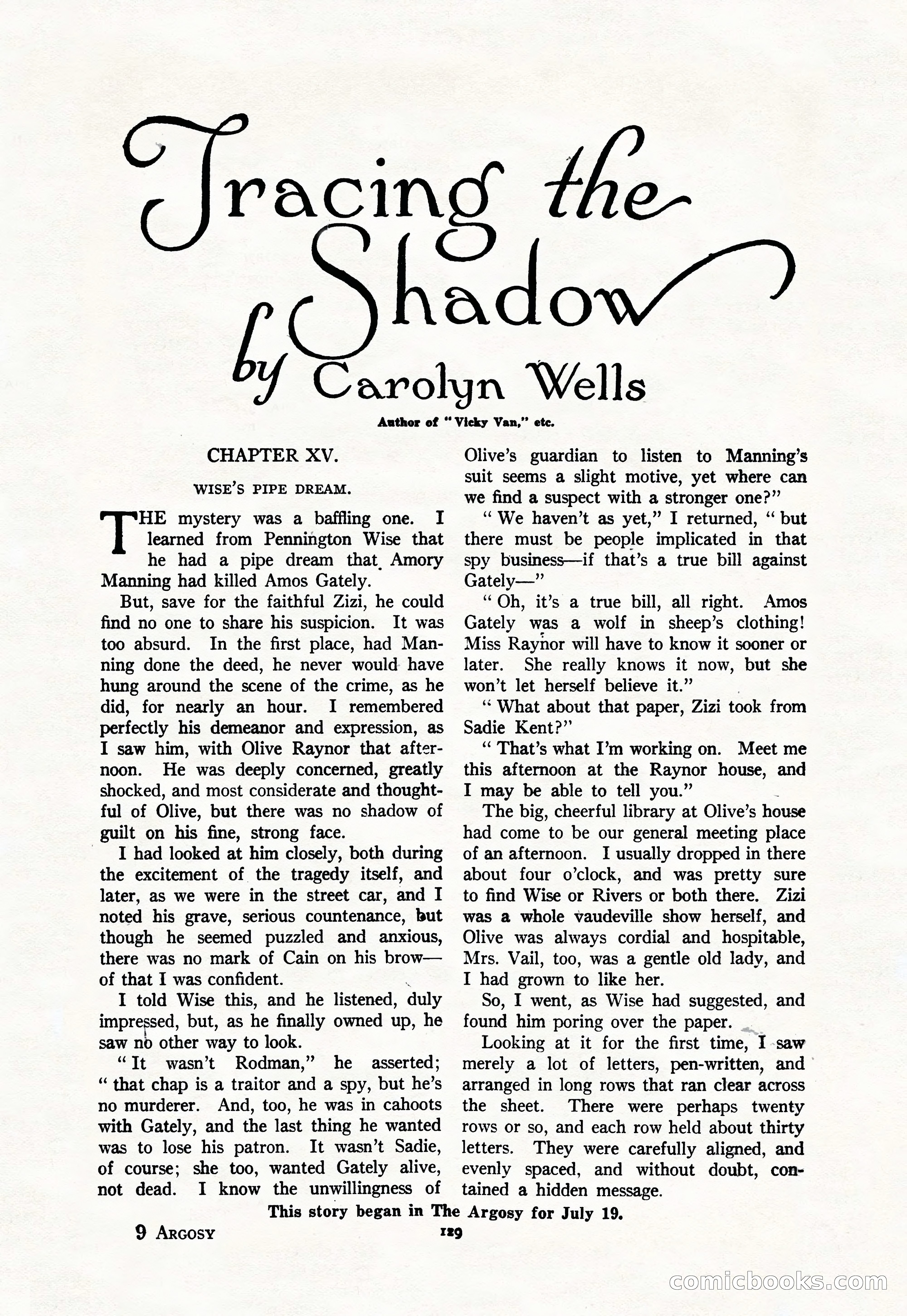 Argosy, Vol. 111, No. 1 — page 139 of 188