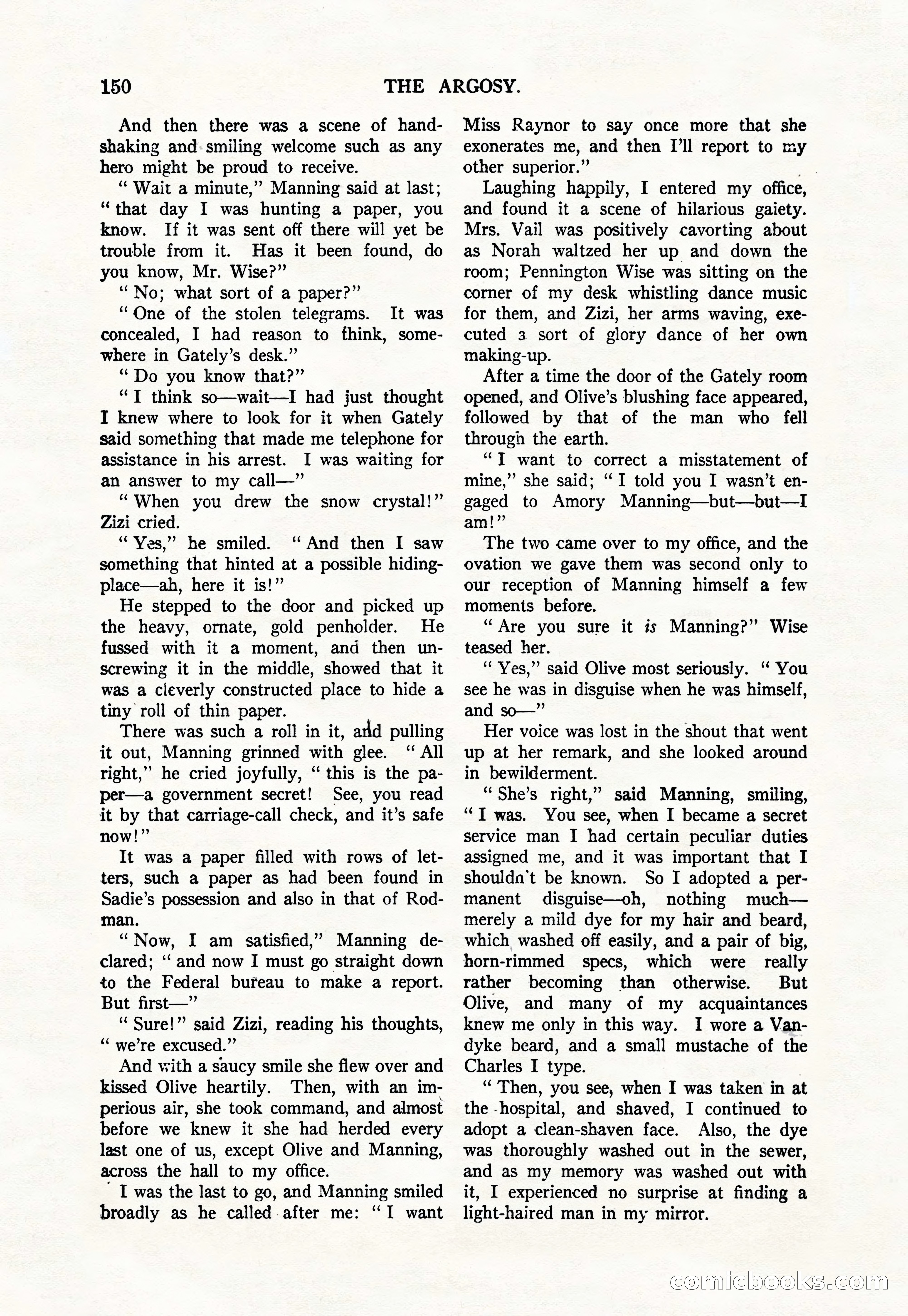 Argosy, Vol. 111, No. 1 — page 160 of 188