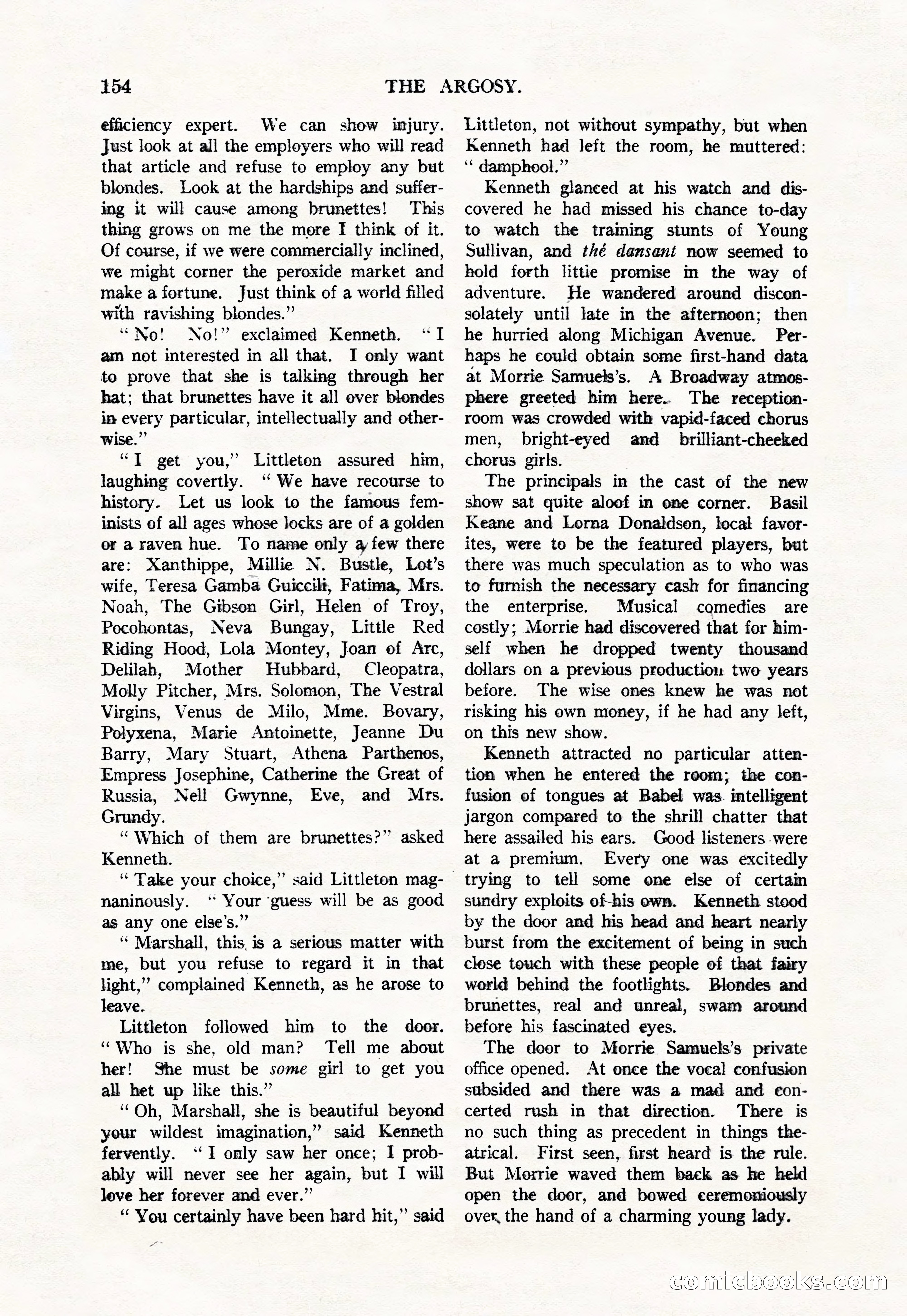 Argosy, Vol. 111, No. 1 — page 164 of 188