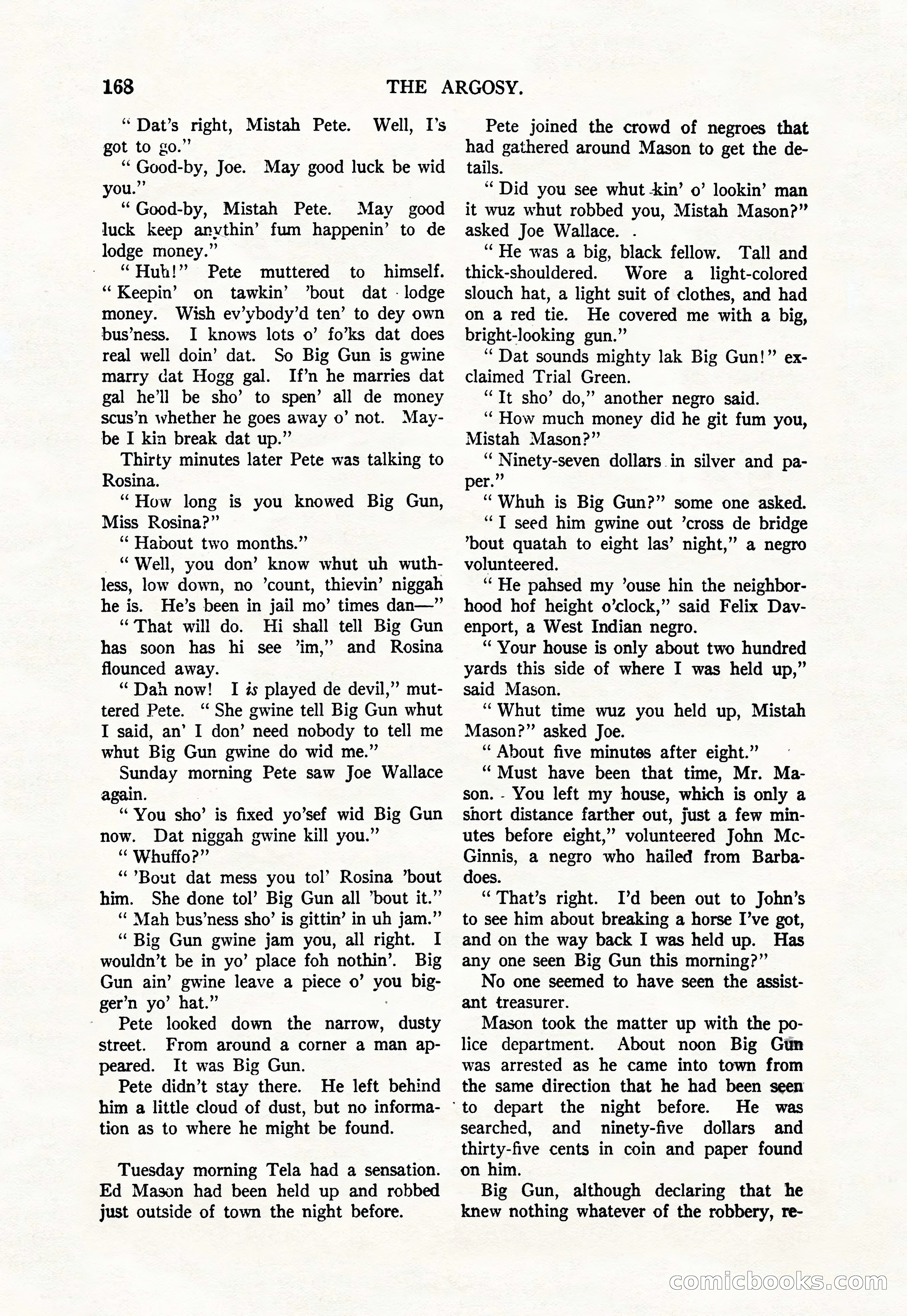 Argosy, Vol. 111, No. 1 — page 178 of 188