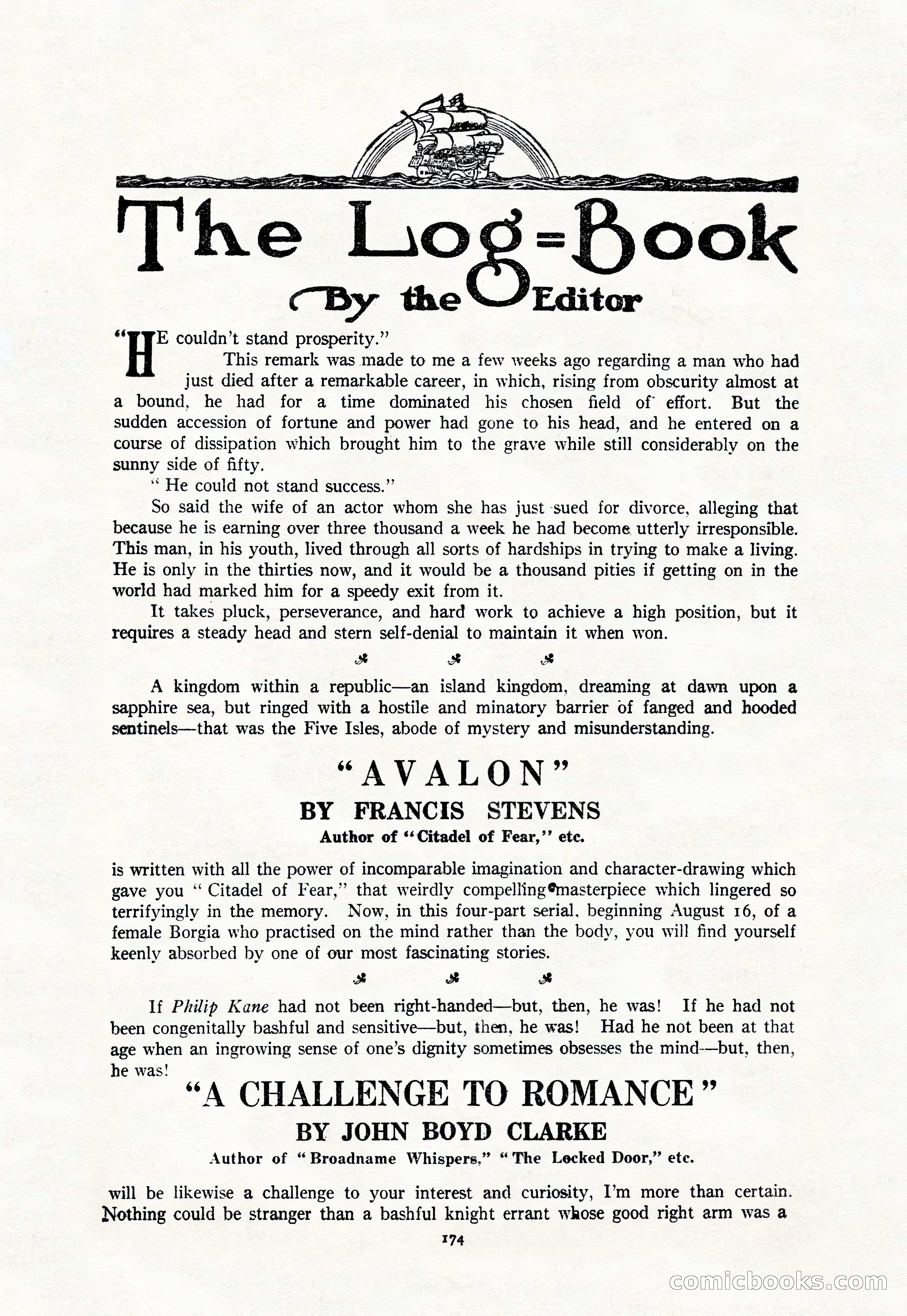 Argosy, Vol. 111, No. 1 — page 184 of 188