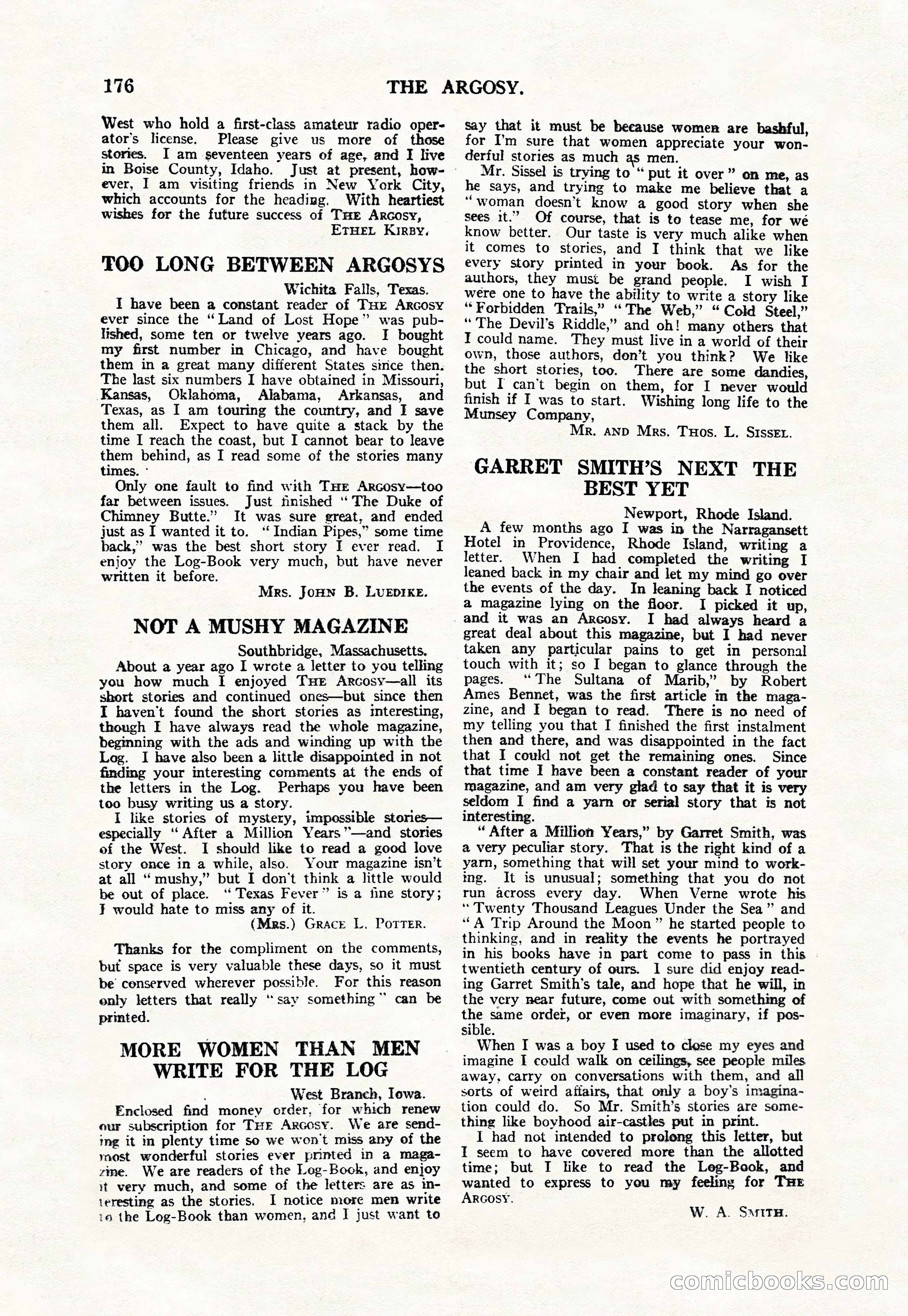Argosy, Vol. 111, No. 1 — page 186 of 188