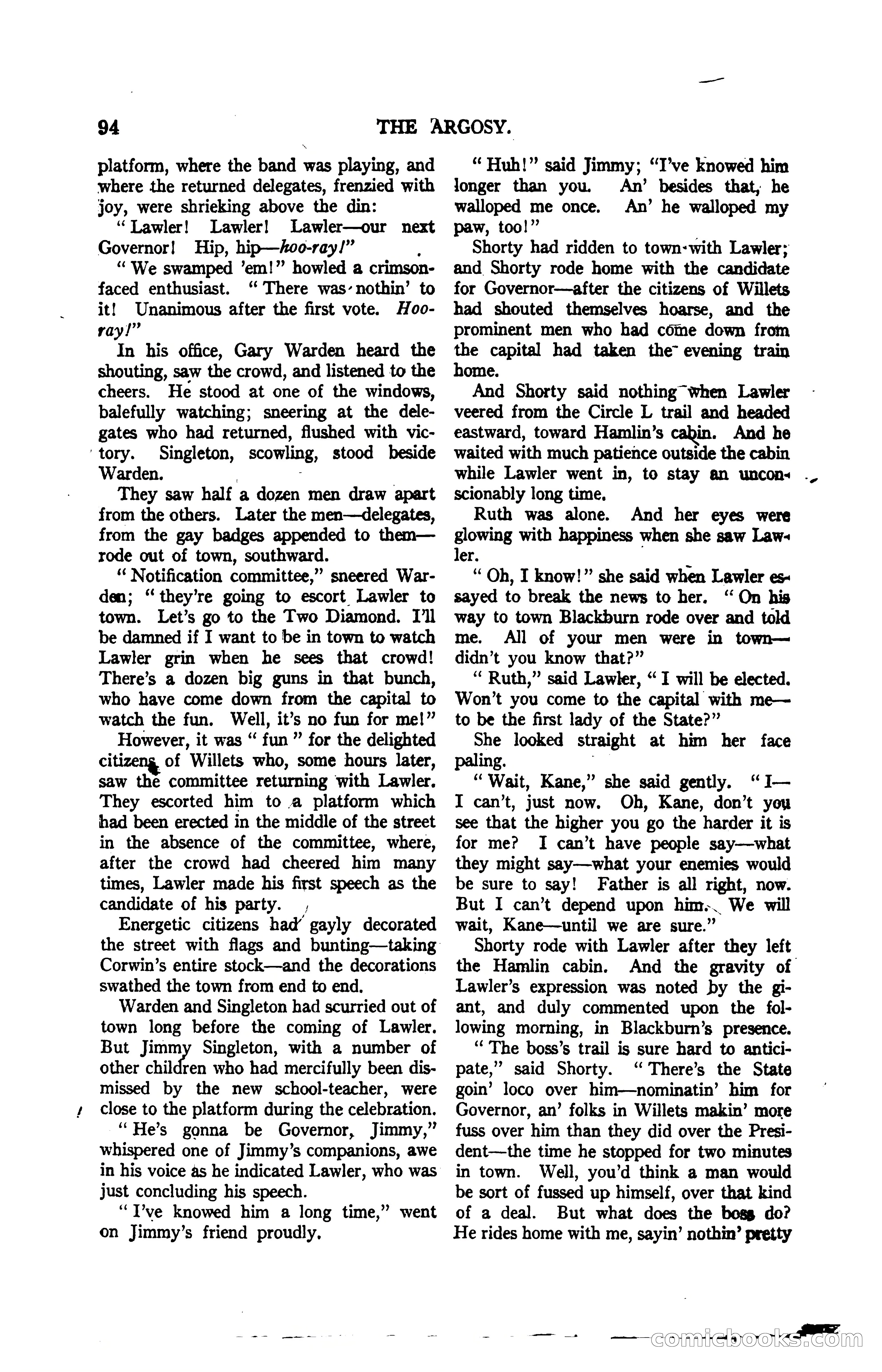 Argosy, Vol. 120, No. 1 — page 104 of 160