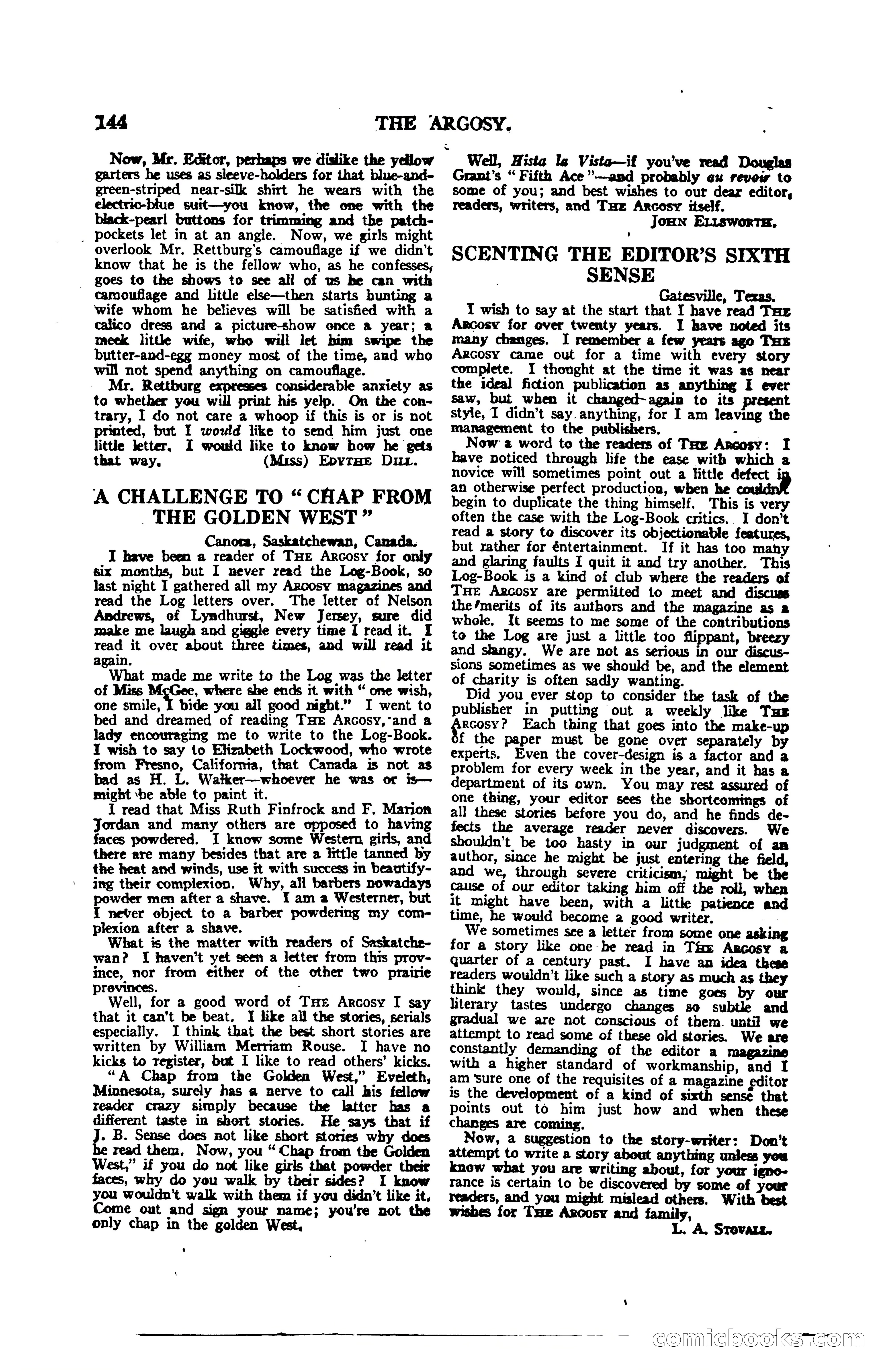 Argosy, Vol. 120, No. 1 — page 154 of 160