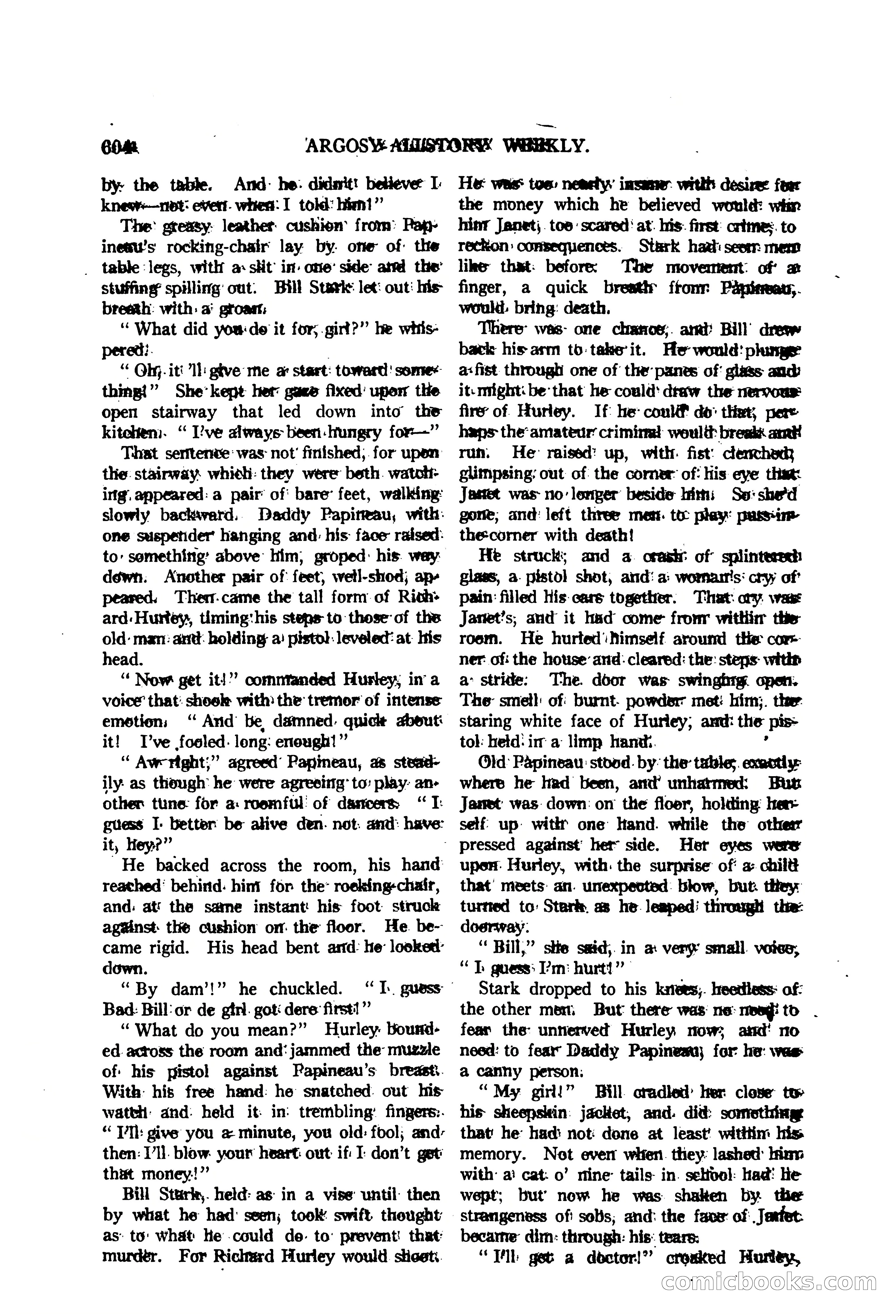 Argosy All-Story Weekly — "The Purple Limited" — page 38 of 208