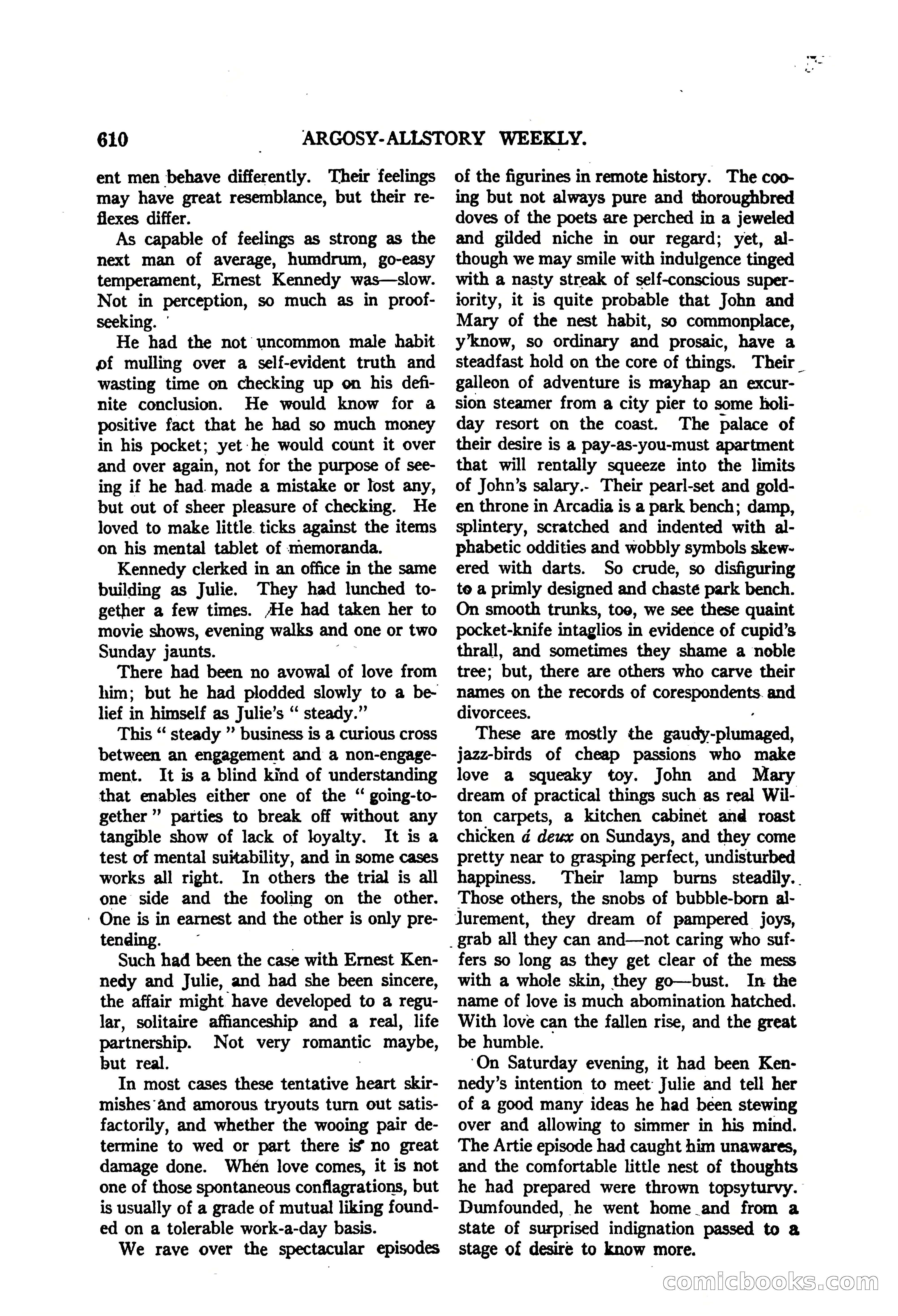 Argosy All-Story Weekly — "The Purple Limited" — page 44 of 208