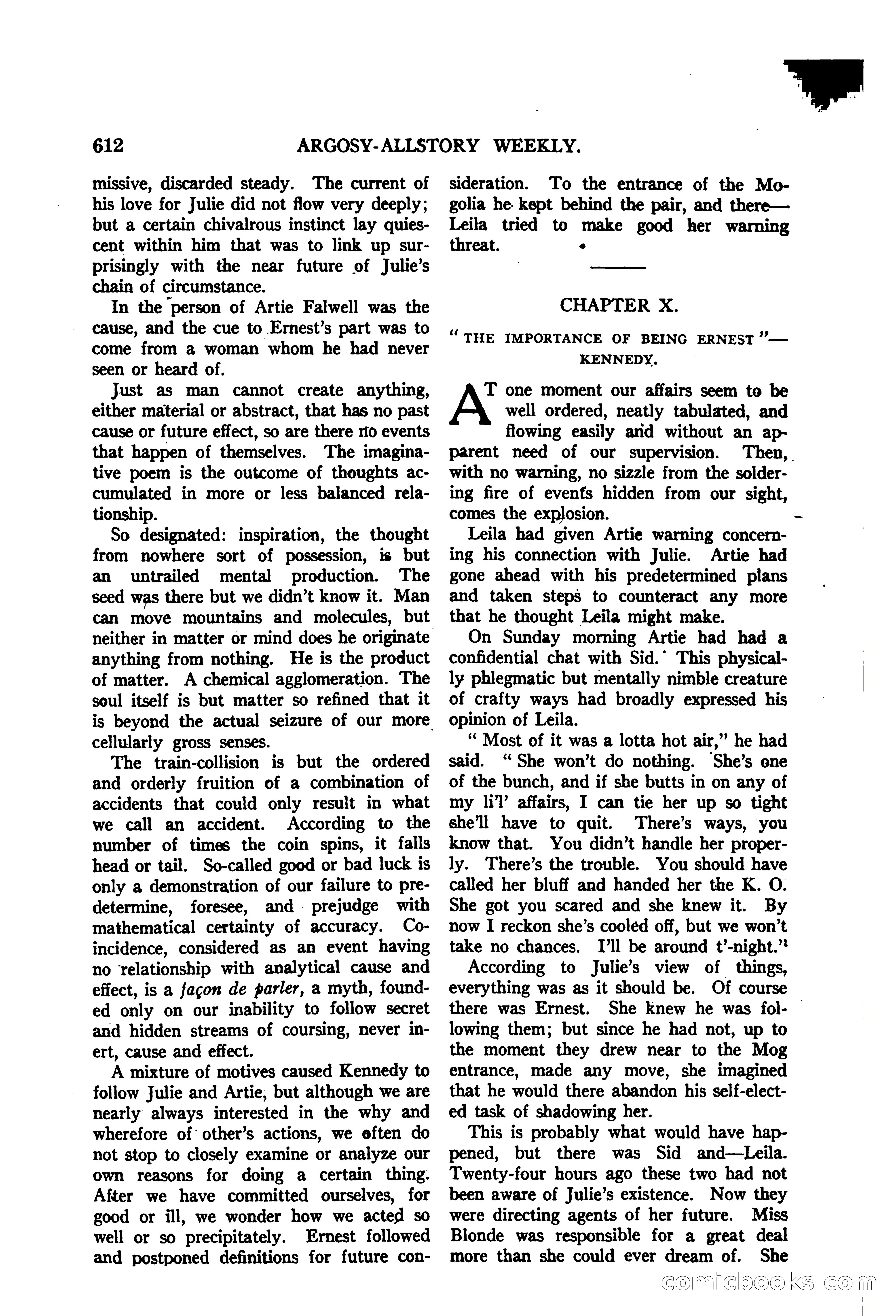 Argosy All-Story Weekly — "The Purple Limited" — page 46 of 208