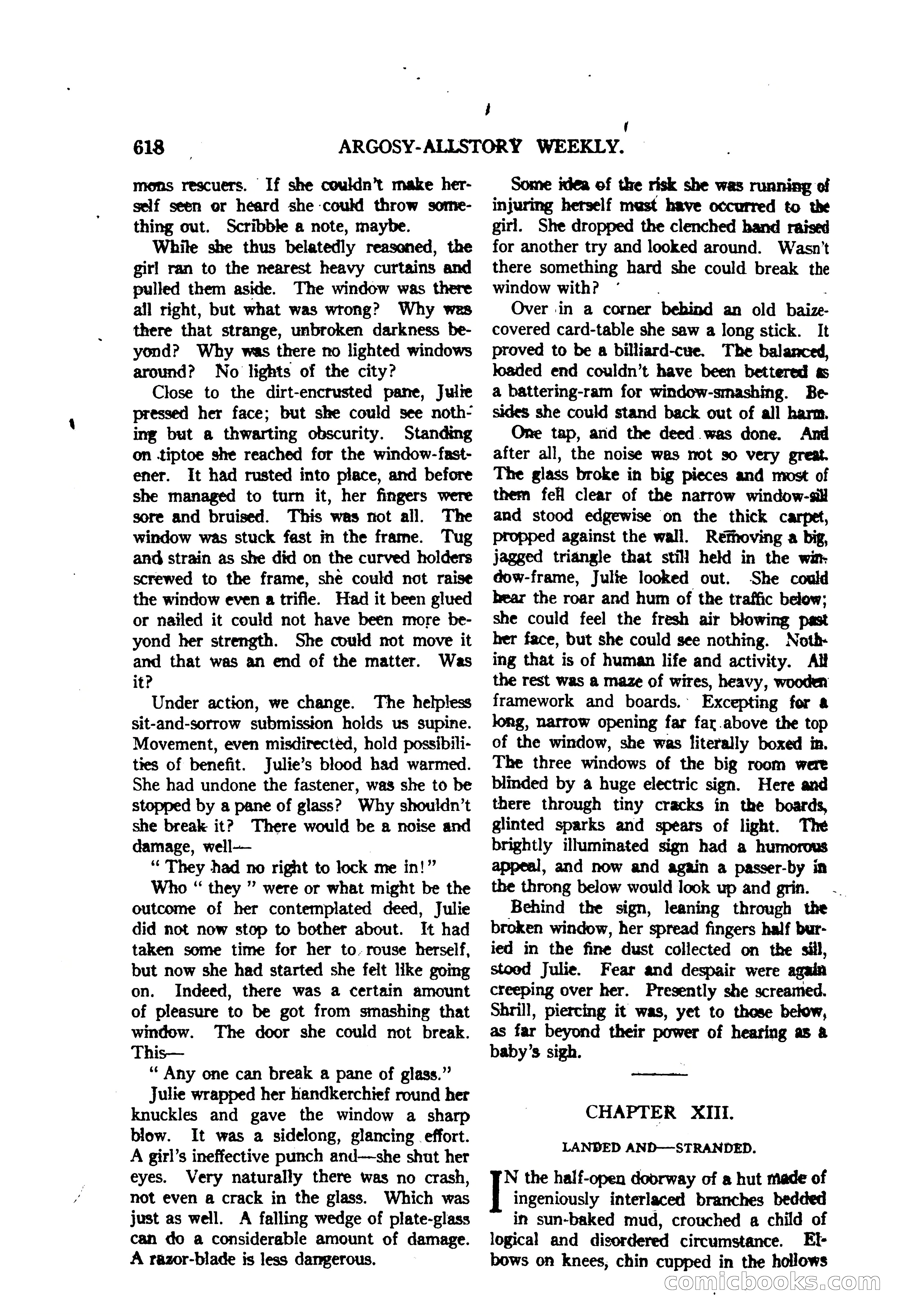 Argosy All-Story Weekly — "The Purple Limited" — page 52 of 208