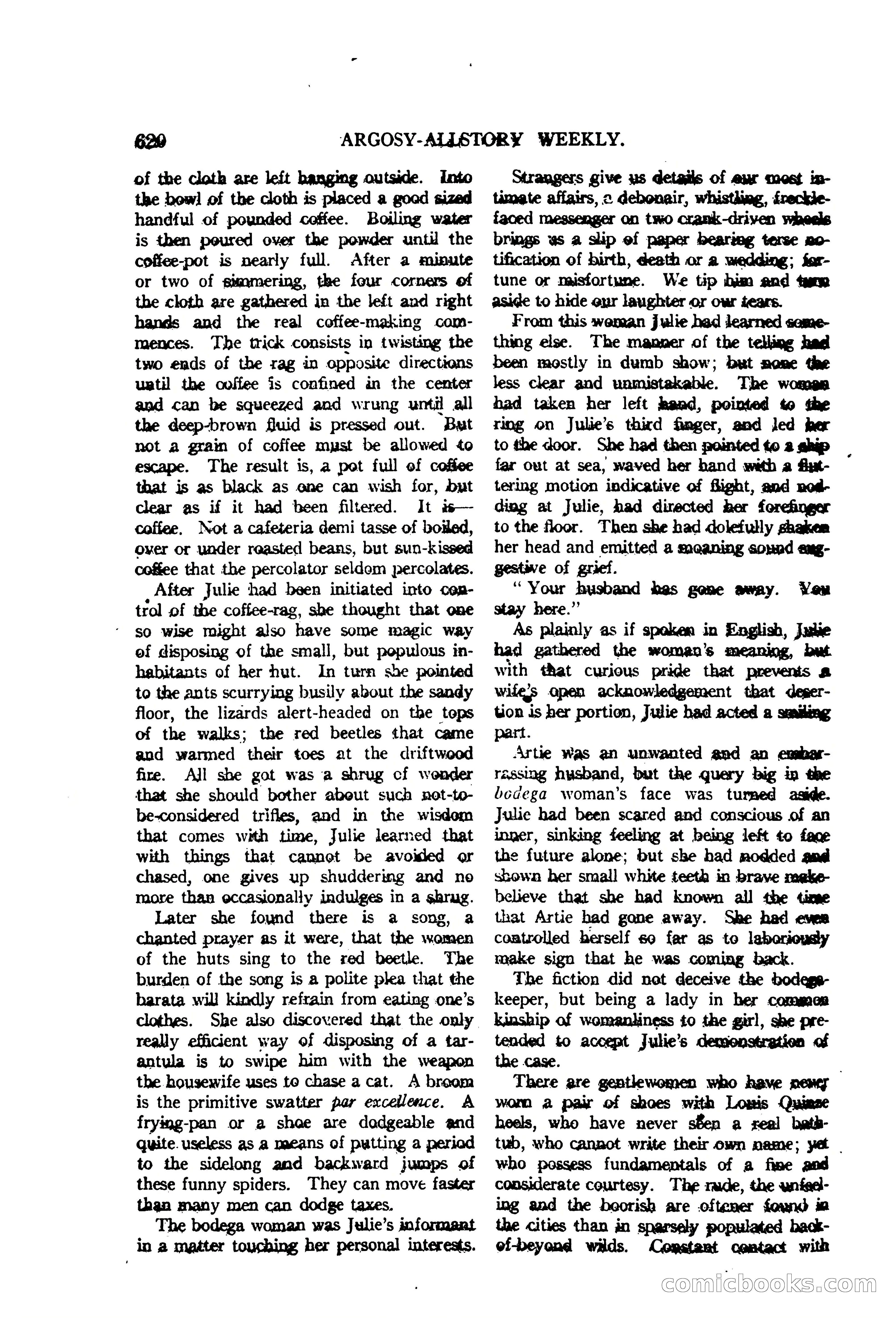 Argosy All-Story Weekly — "The Purple Limited" — page 54 of 208