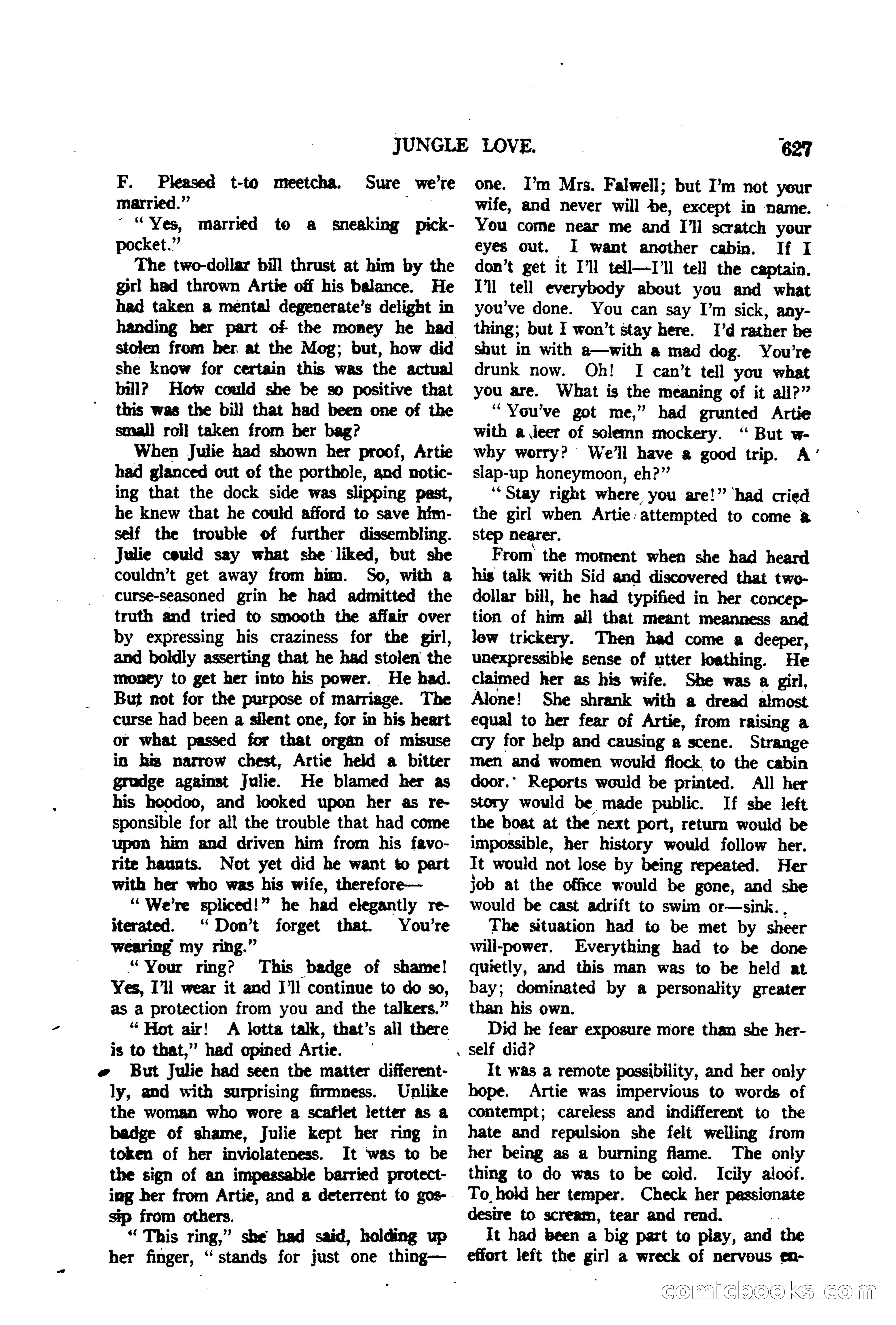 Argosy All-Story Weekly — "The Purple Limited" — page 61 of 208