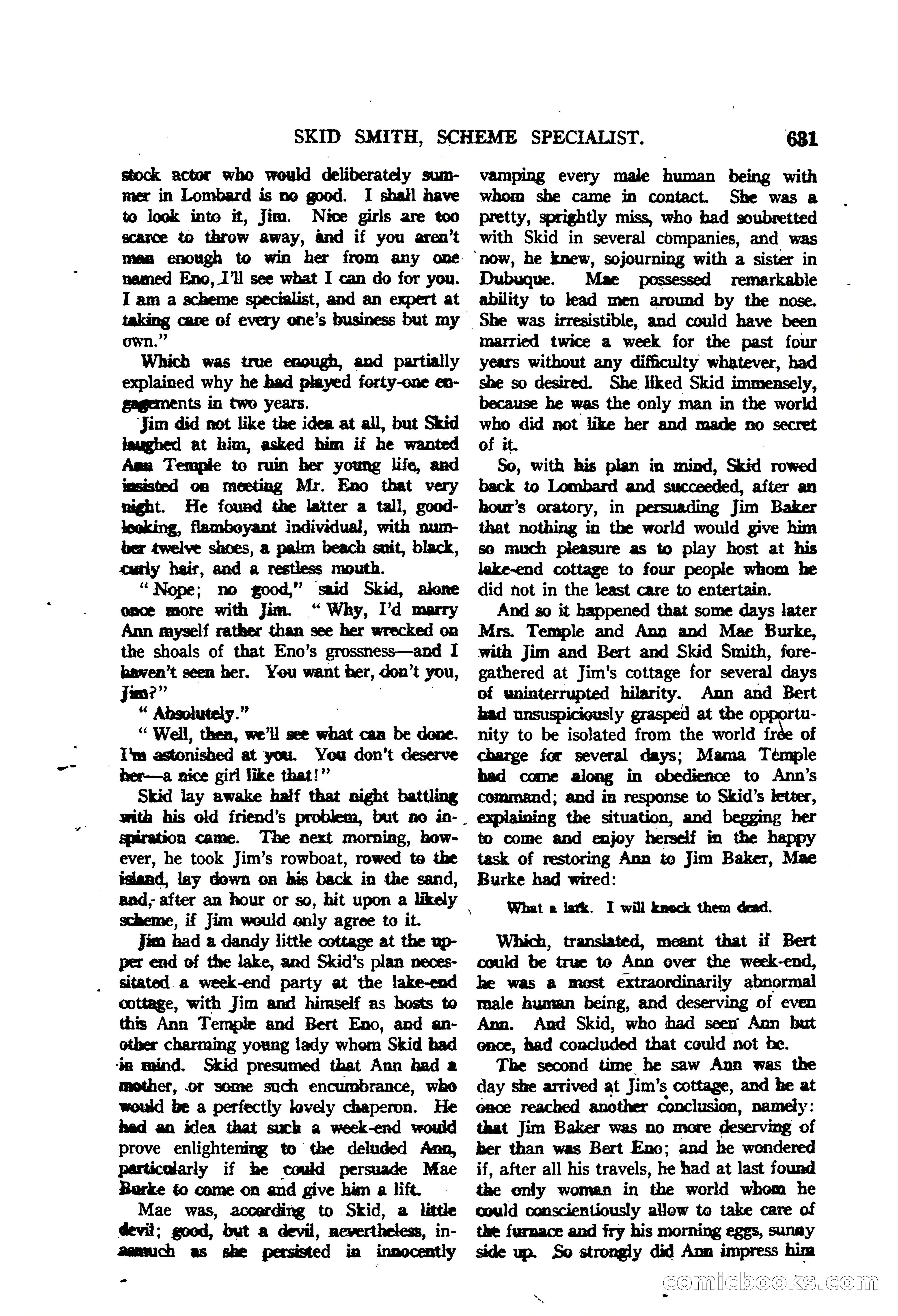 Argosy All-Story Weekly — "The Purple Limited" — page 65 of 208