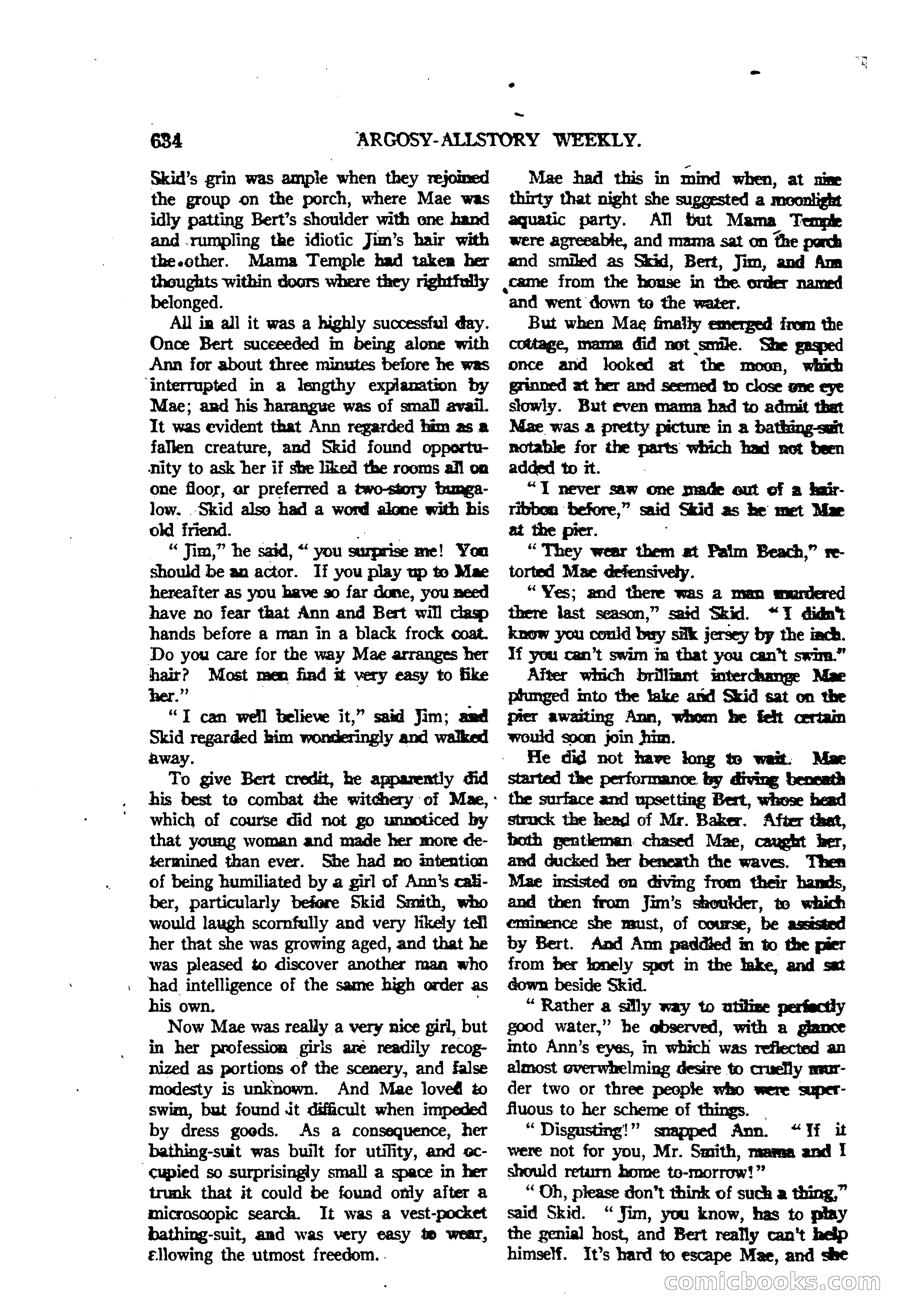 Argosy All-Story Weekly — "The Purple Limited" — page 68 of 208