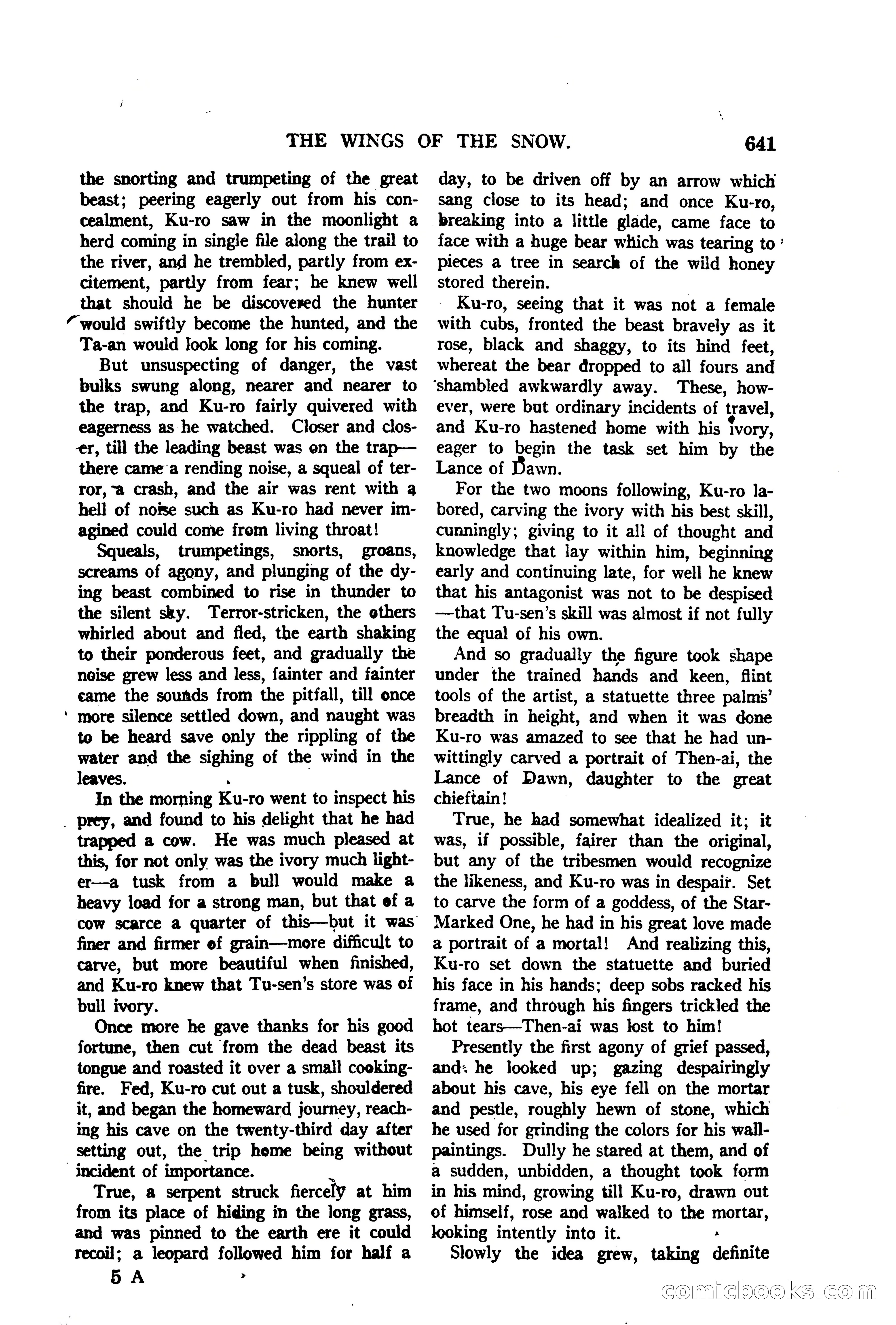 Argosy All-Story Weekly — "The Purple Limited" — page 75 of 208