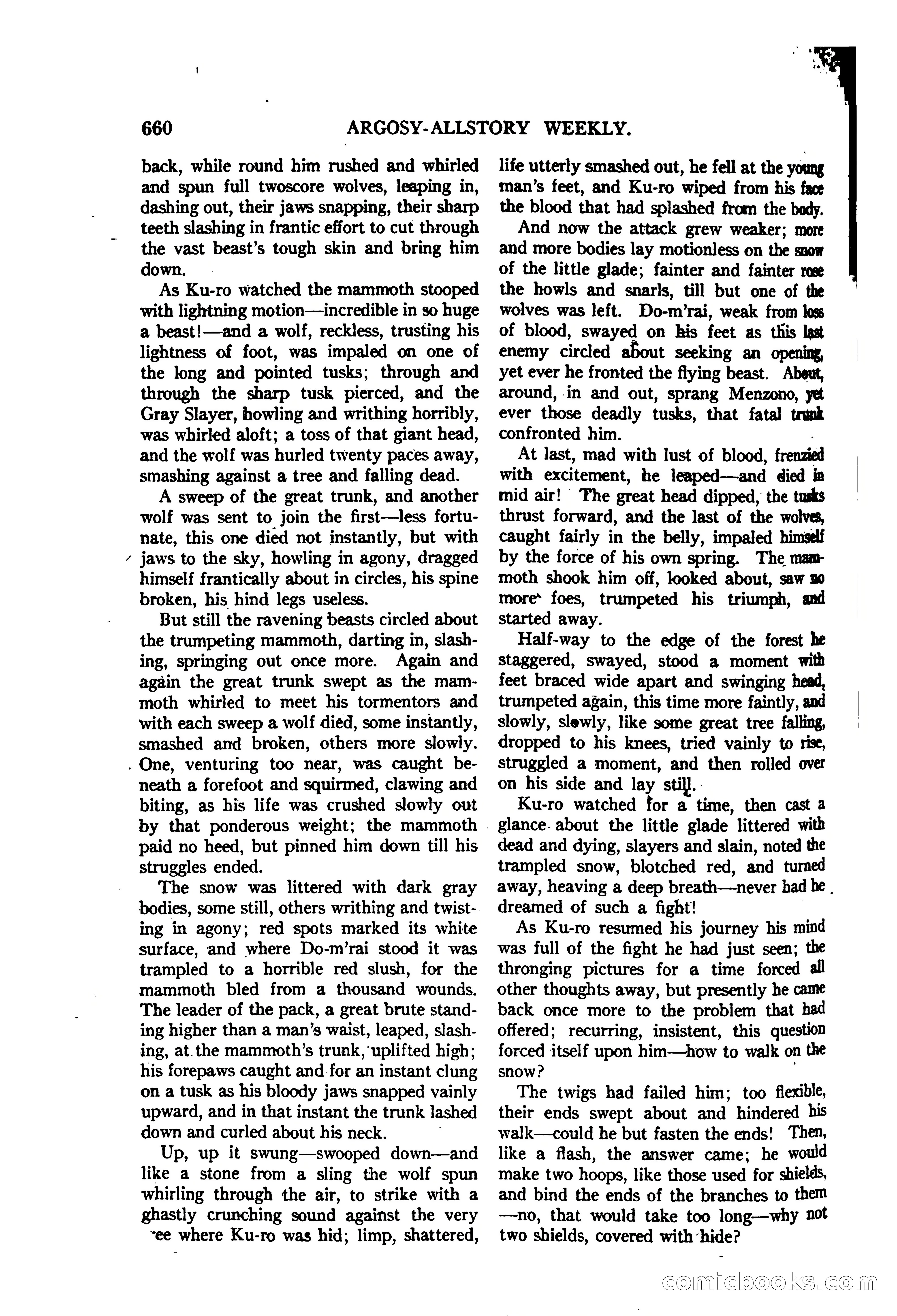 Argosy All-Story Weekly — "The Purple Limited" — page 94 of 208