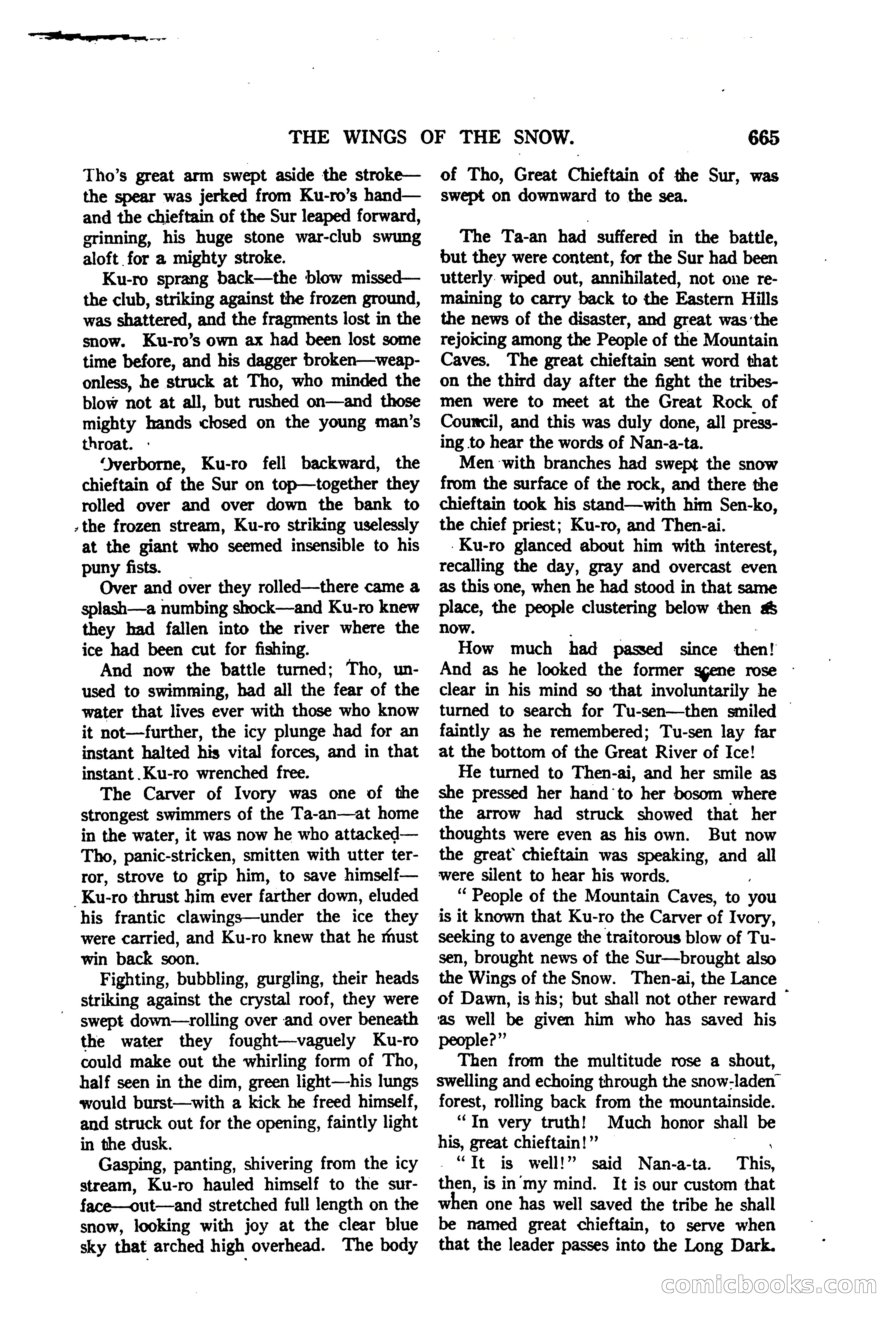 Argosy All-Story Weekly — "The Purple Limited" — page 99 of 208
