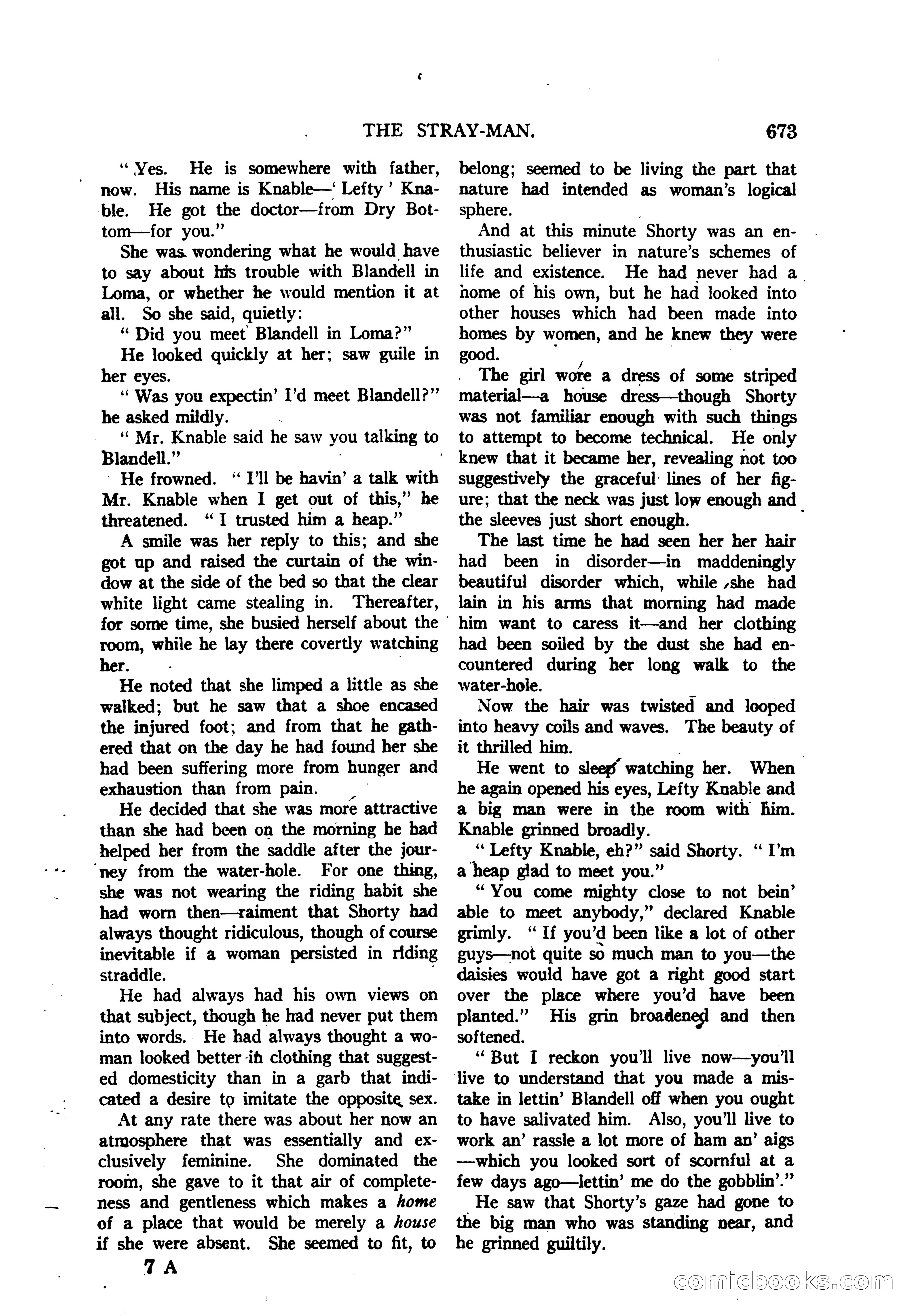 Argosy All-Story Weekly — "The Purple Limited" — page 107 of 208