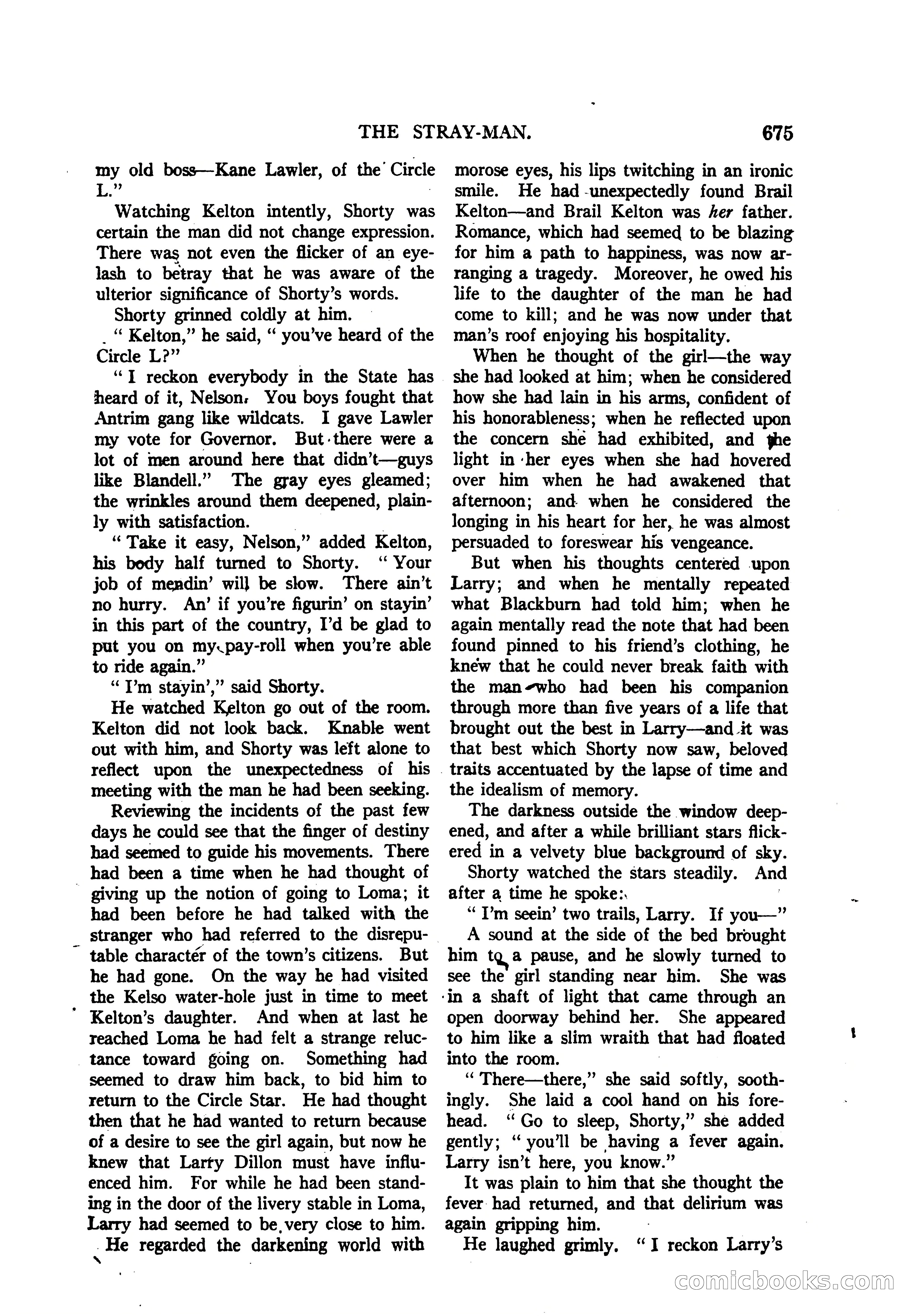 Argosy All-Story Weekly — "The Purple Limited" — page 109 of 208