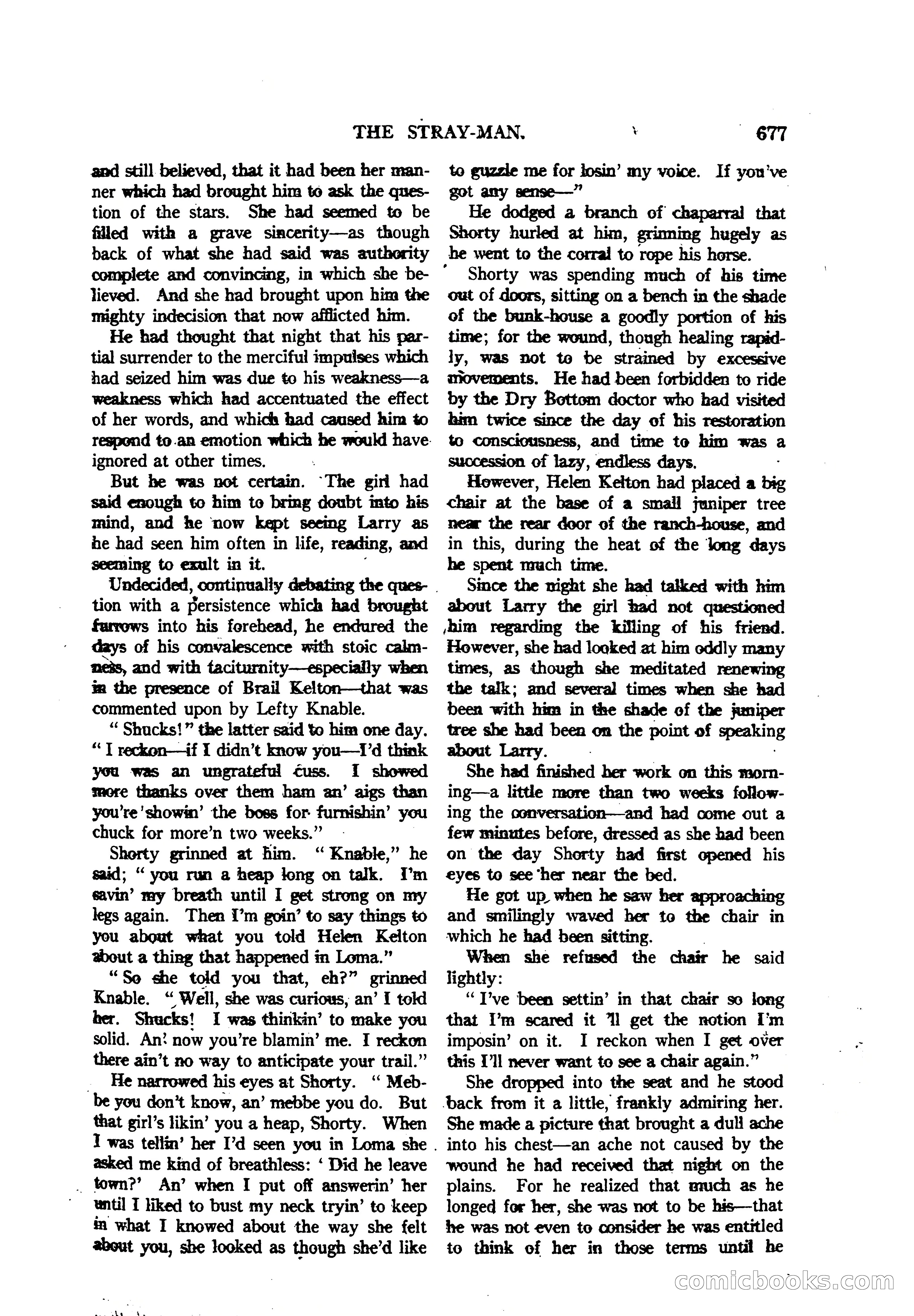 Argosy All-Story Weekly — "The Purple Limited" — page 111 of 208