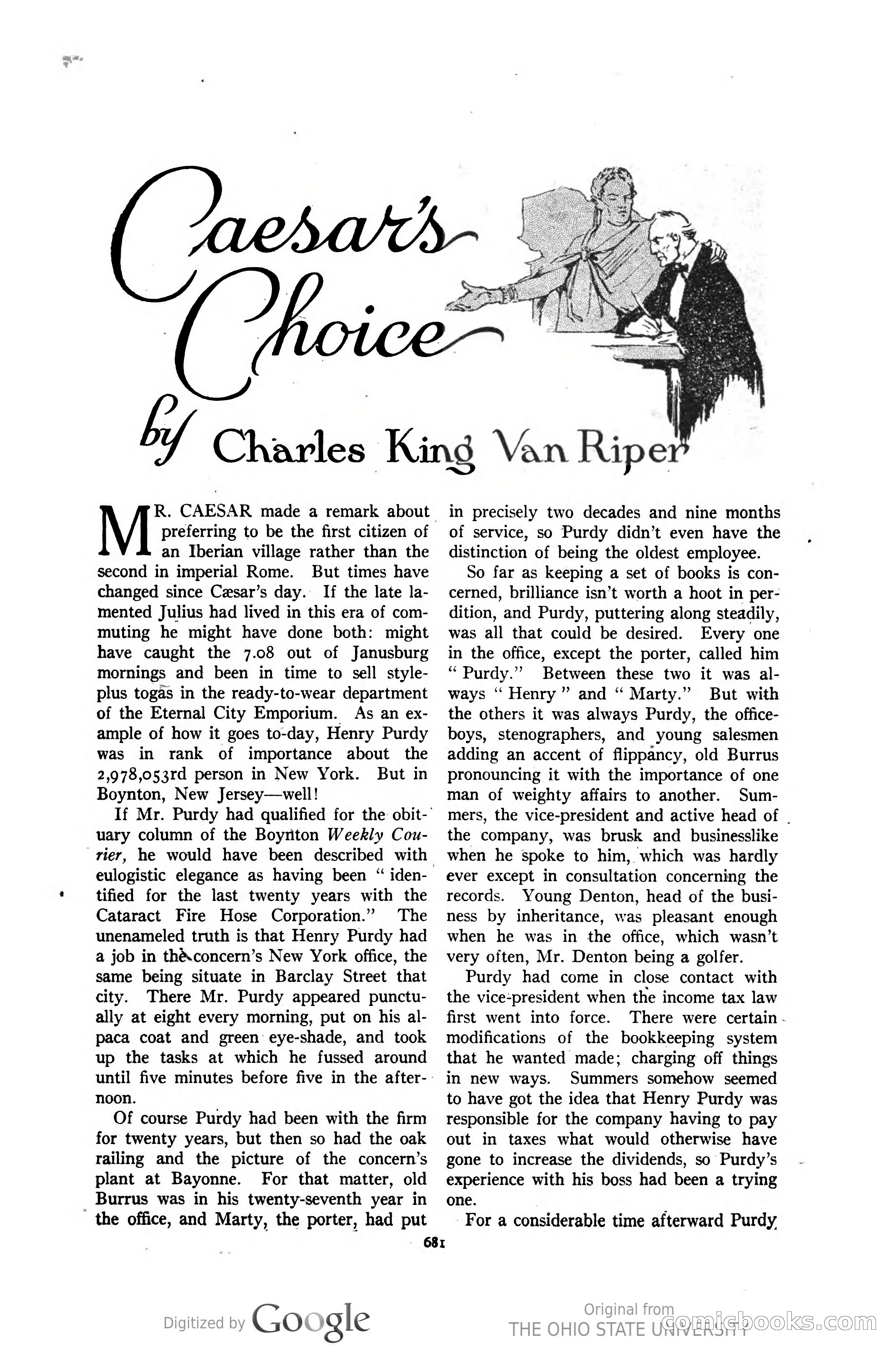 Argosy All-Story Weekly — "The Purple Limited" — page 115 of 208