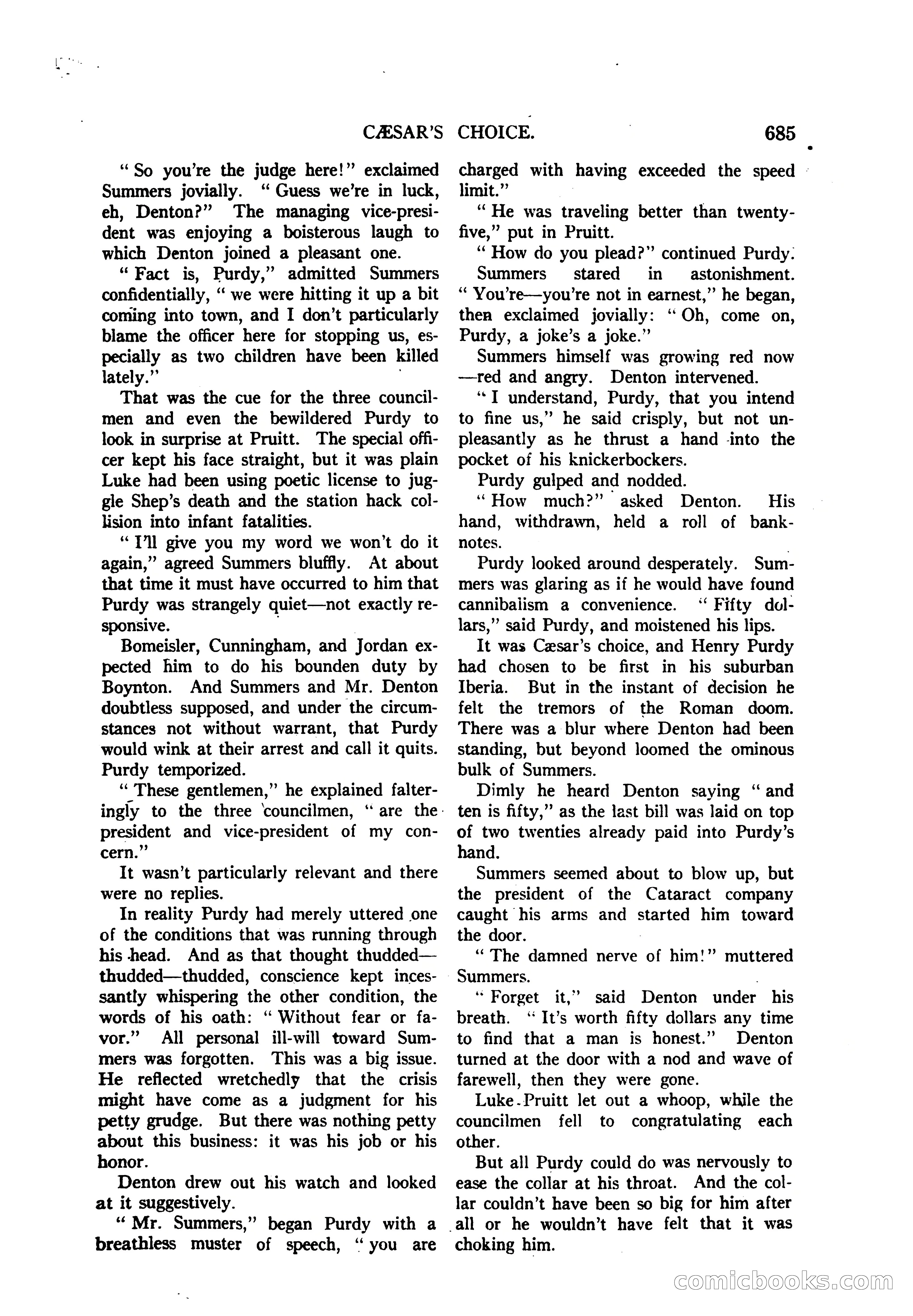 Argosy All-Story Weekly — "The Purple Limited" — page 119 of 208