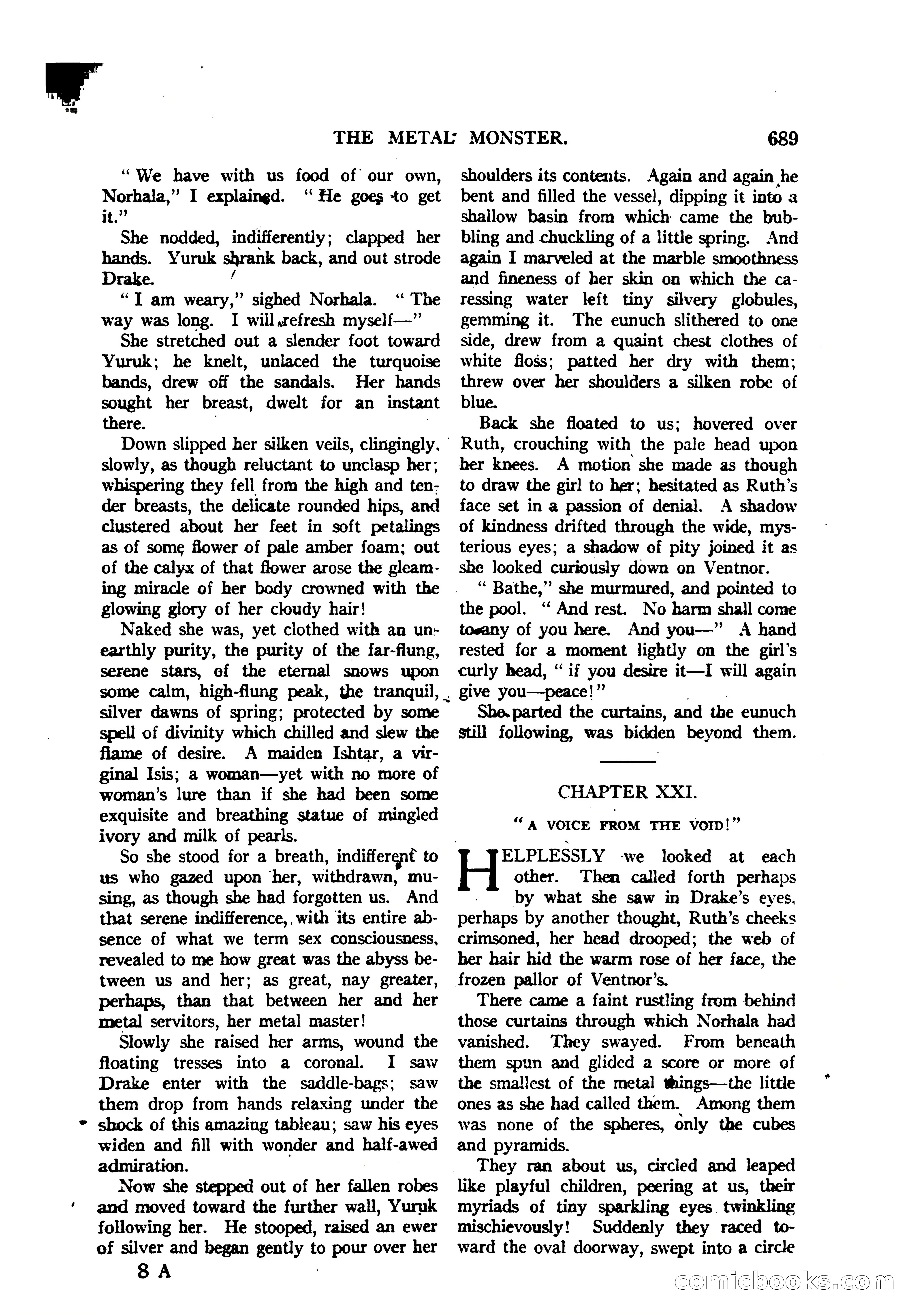 Argosy All-Story Weekly — "The Purple Limited" — page 123 of 208