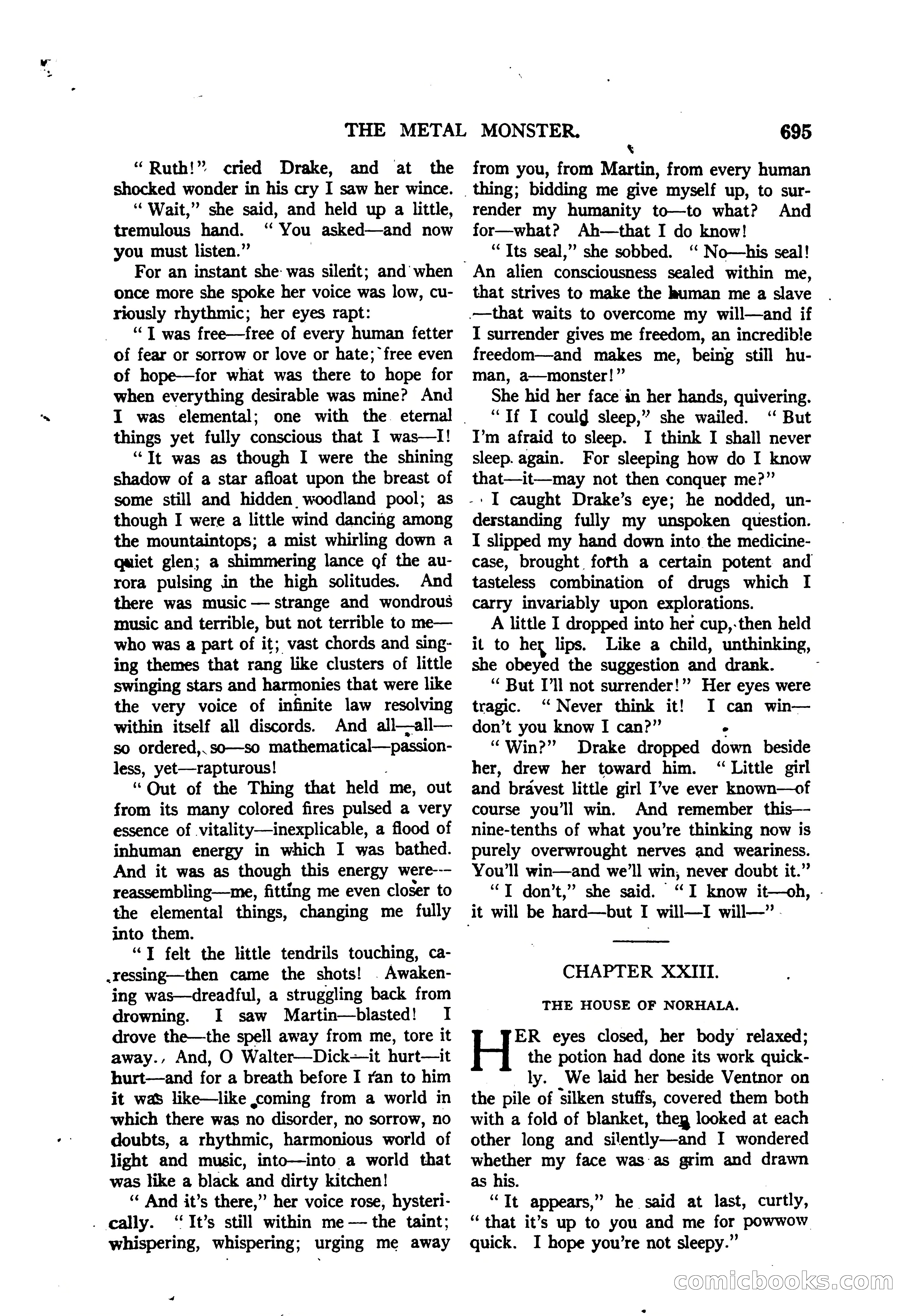 Argosy All-Story Weekly — "The Purple Limited" — page 129 of 208