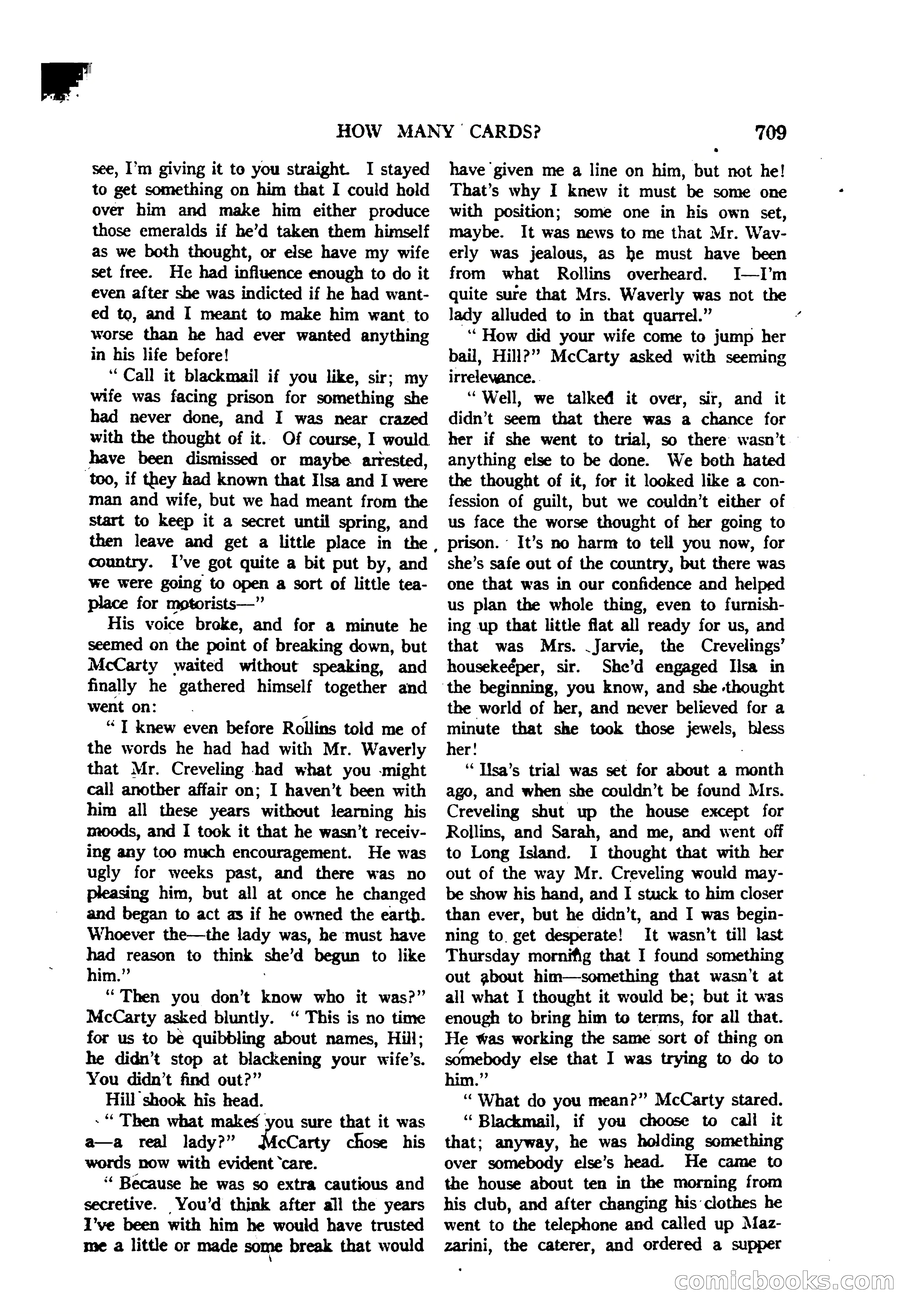 Argosy All-Story Weekly — "The Purple Limited" — page 143 of 208