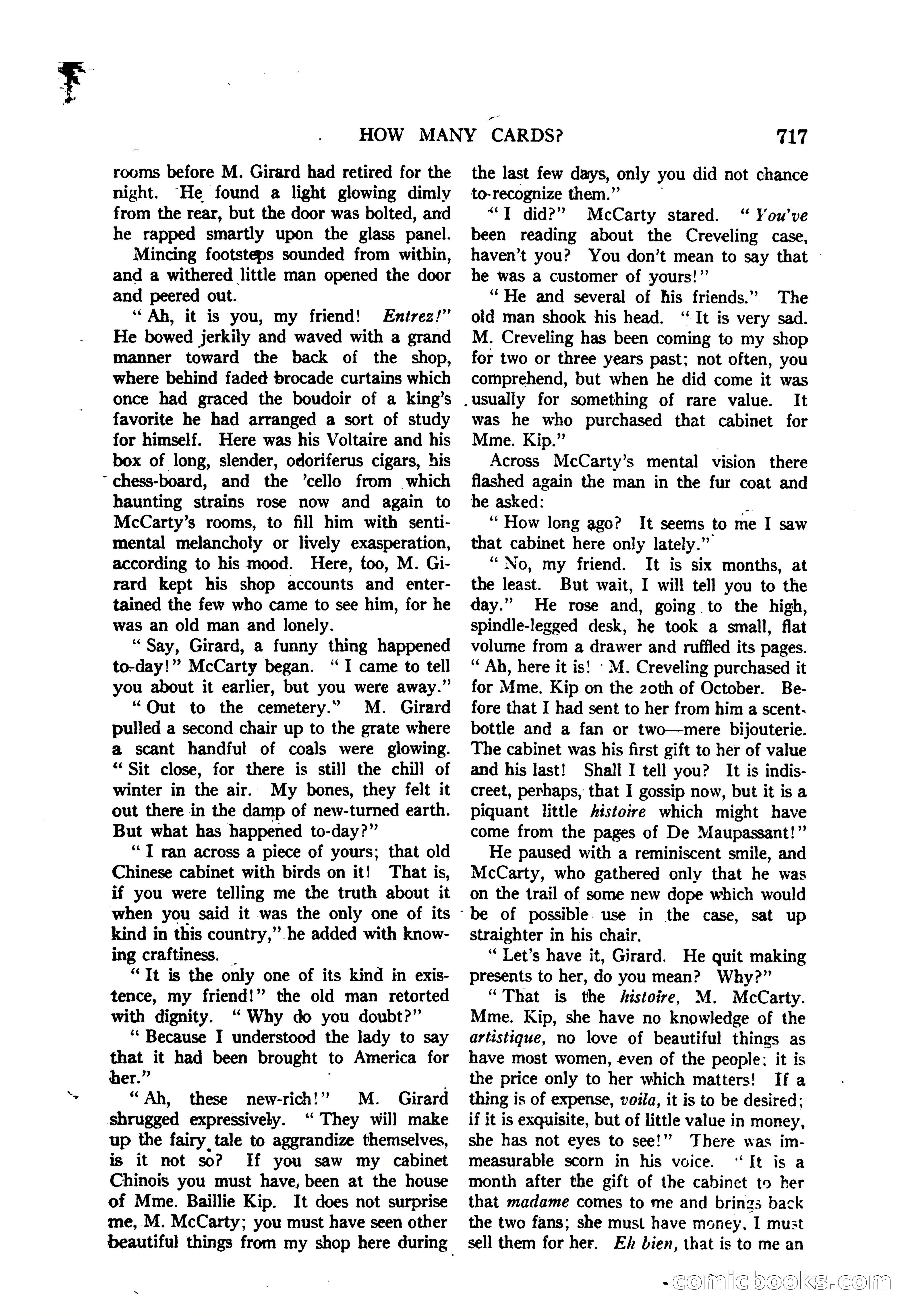 Argosy All-Story Weekly — "The Purple Limited" — page 151 of 208