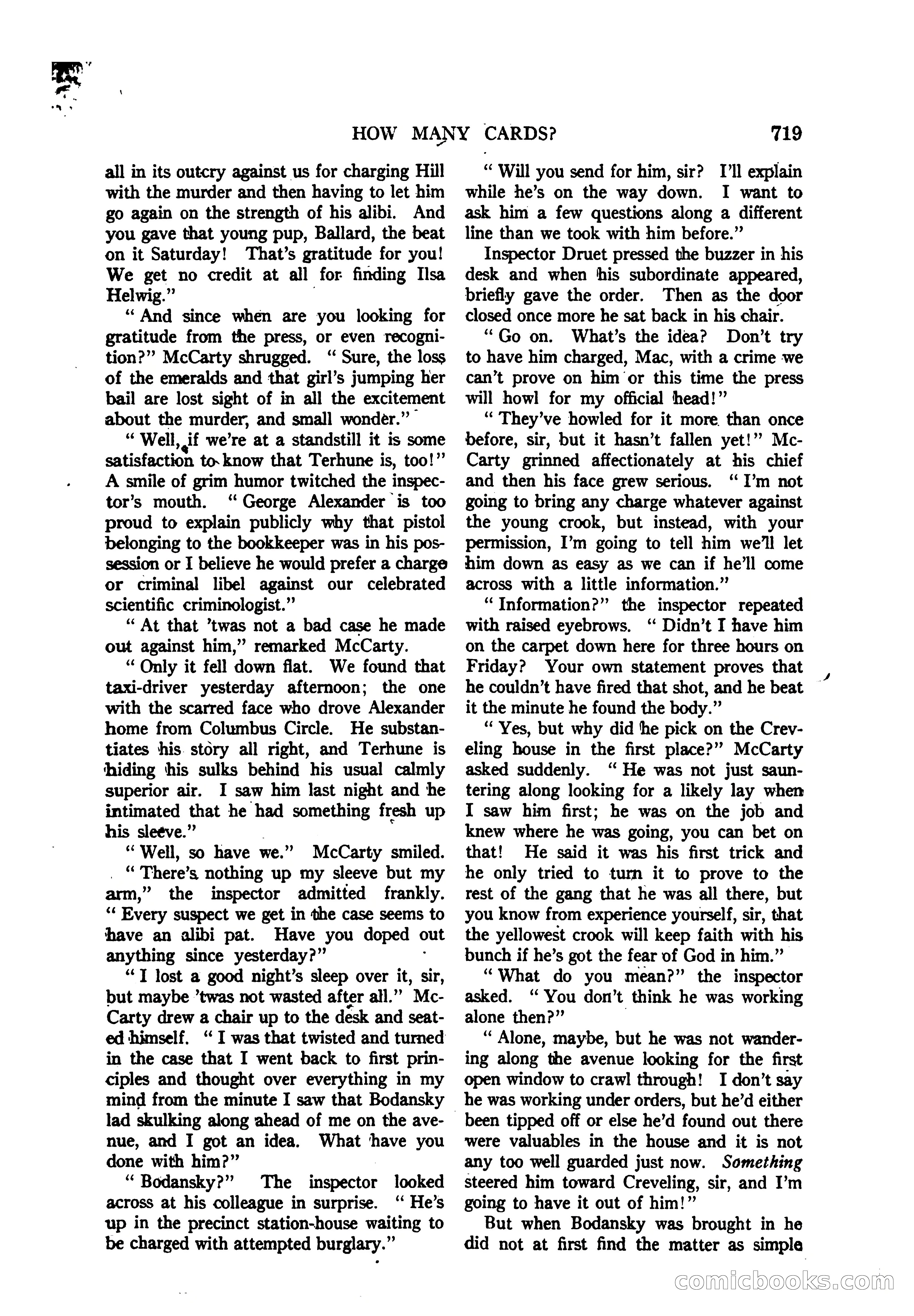 Argosy All-Story Weekly — "The Purple Limited" — page 153 of 208