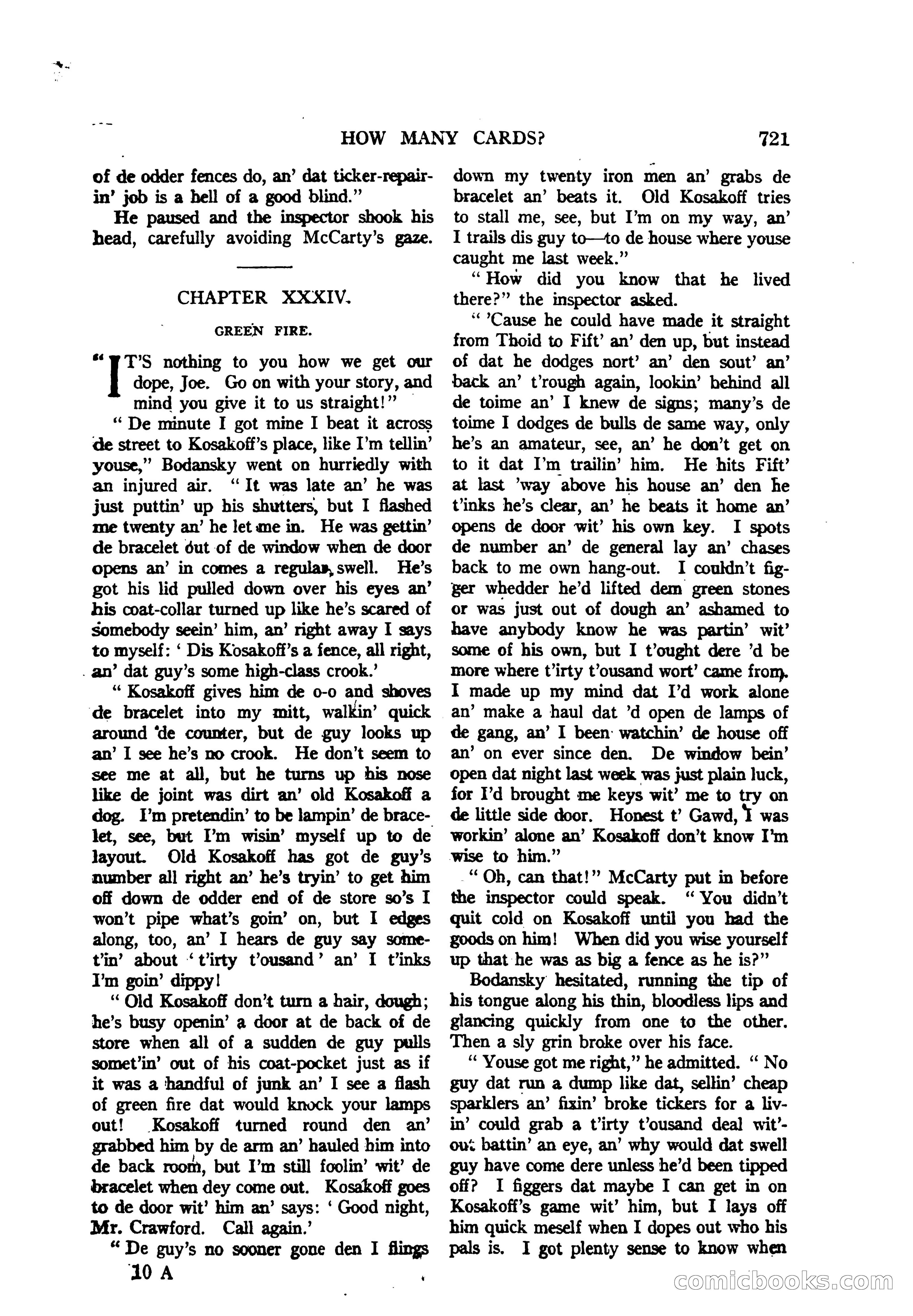 Argosy All-Story Weekly — "The Purple Limited" — page 155 of 208