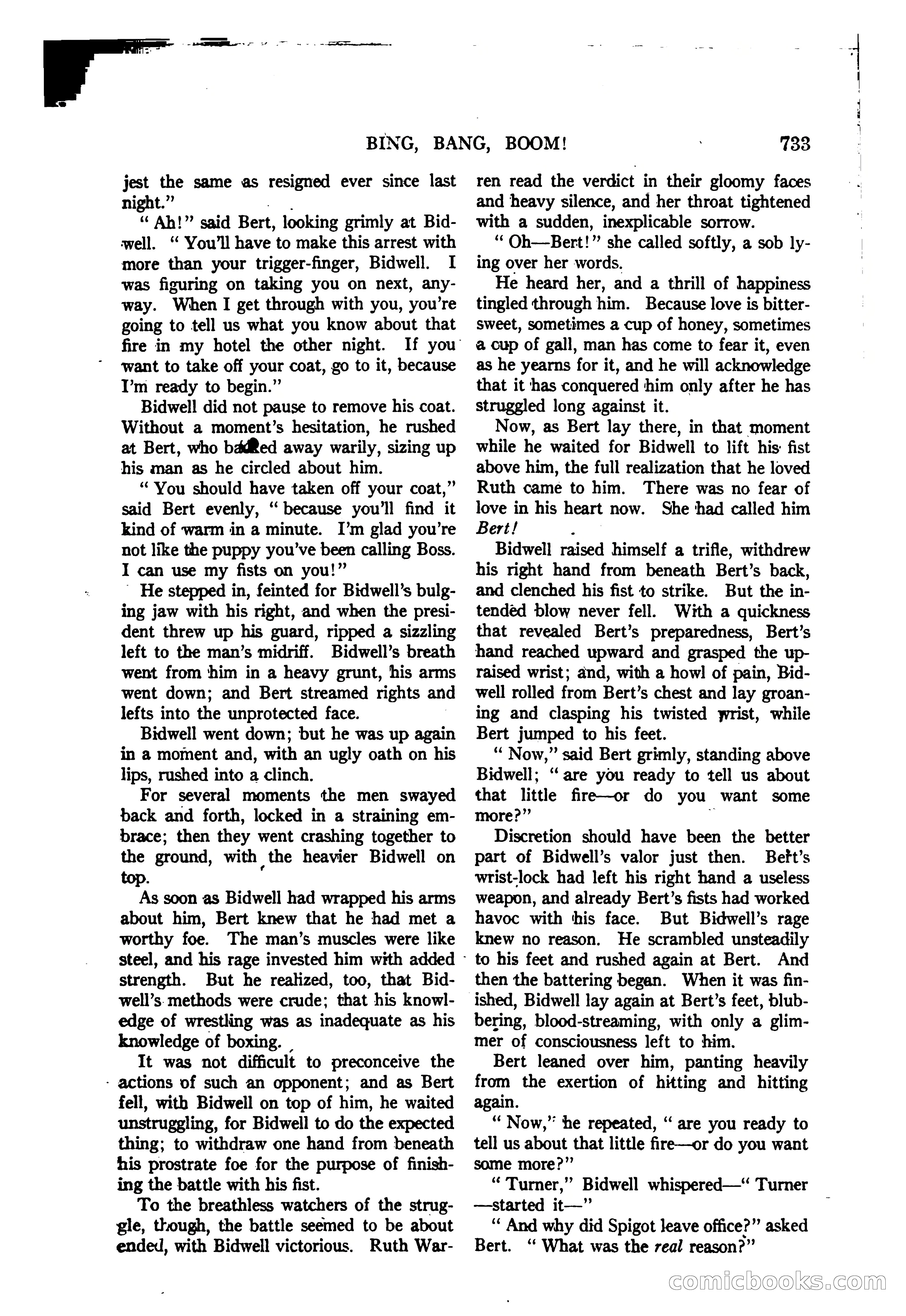 Argosy All-Story Weekly — "The Purple Limited" — page 167 of 208