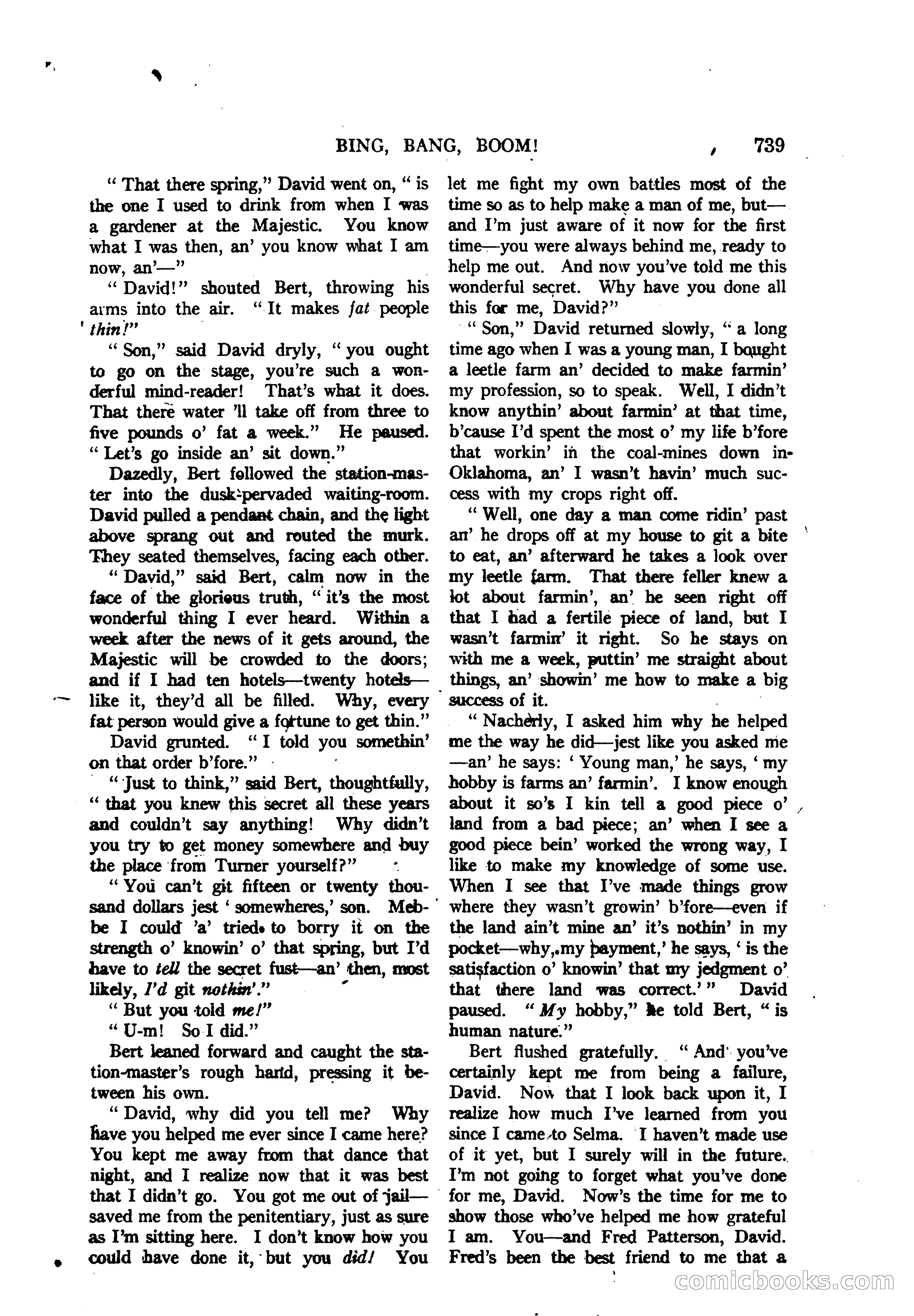 Argosy All-Story Weekly — "The Purple Limited" — page 173 of 208