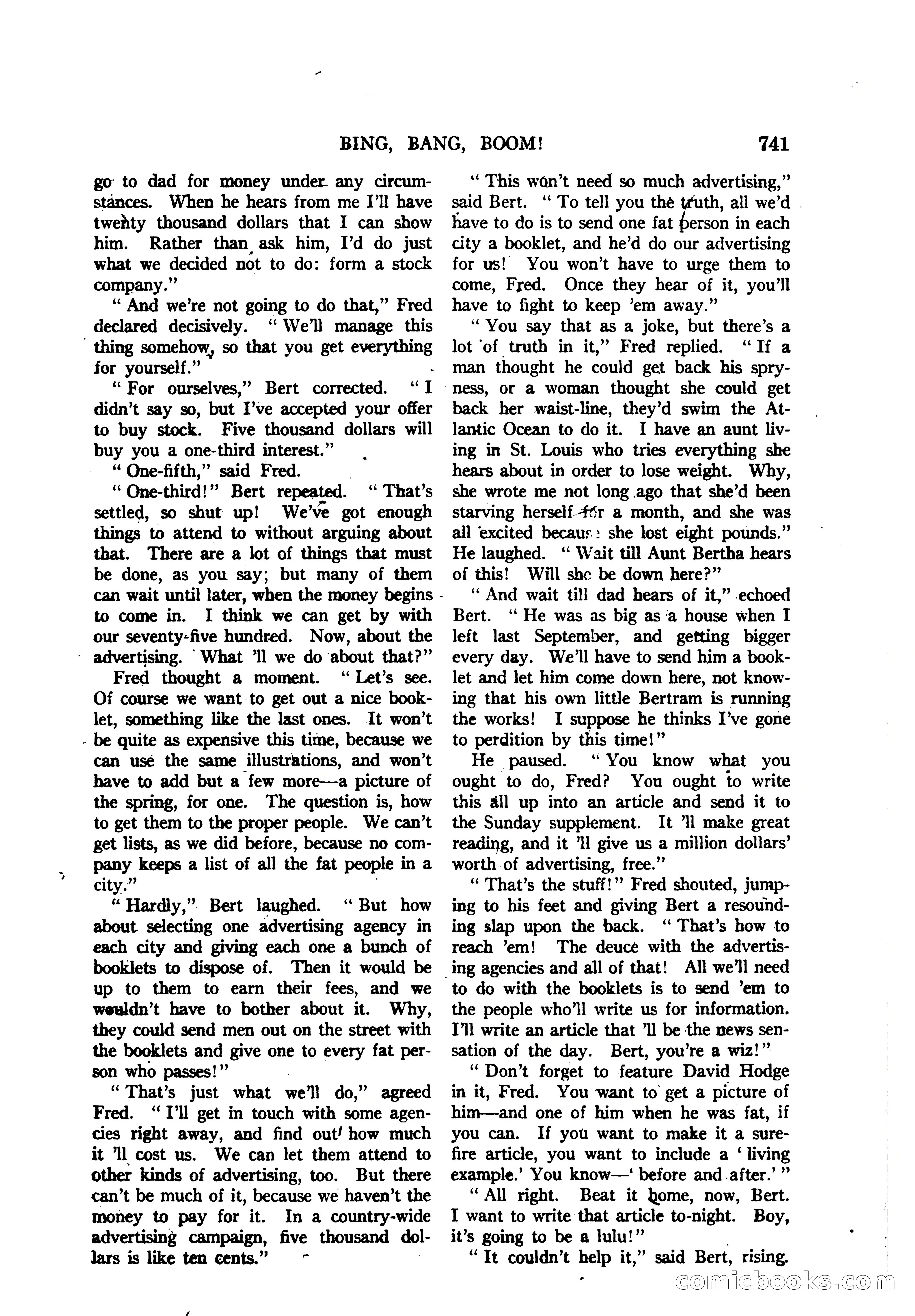 Argosy All-Story Weekly — "The Purple Limited" — page 175 of 208