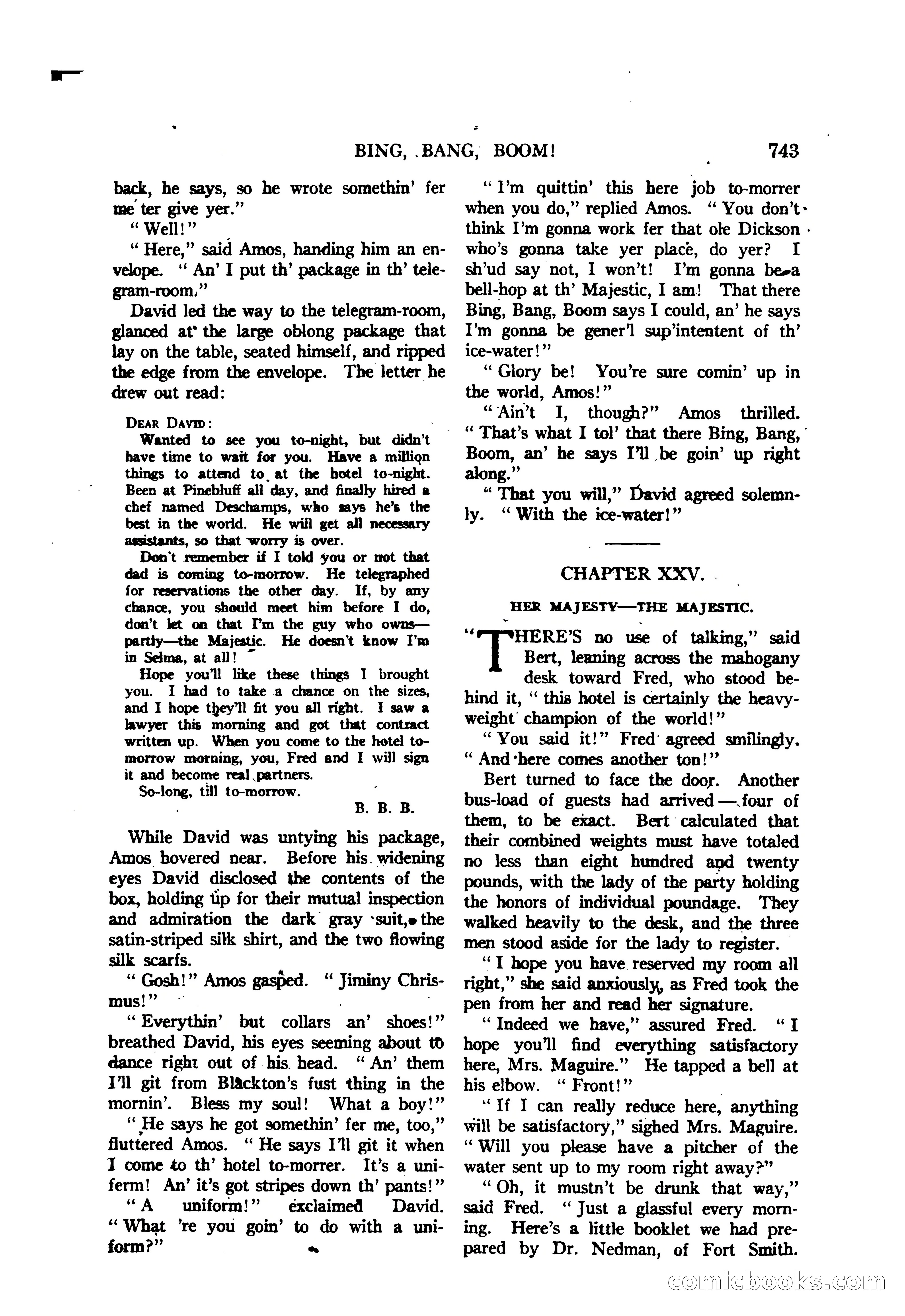 Argosy All-Story Weekly — "The Purple Limited" — page 177 of 208