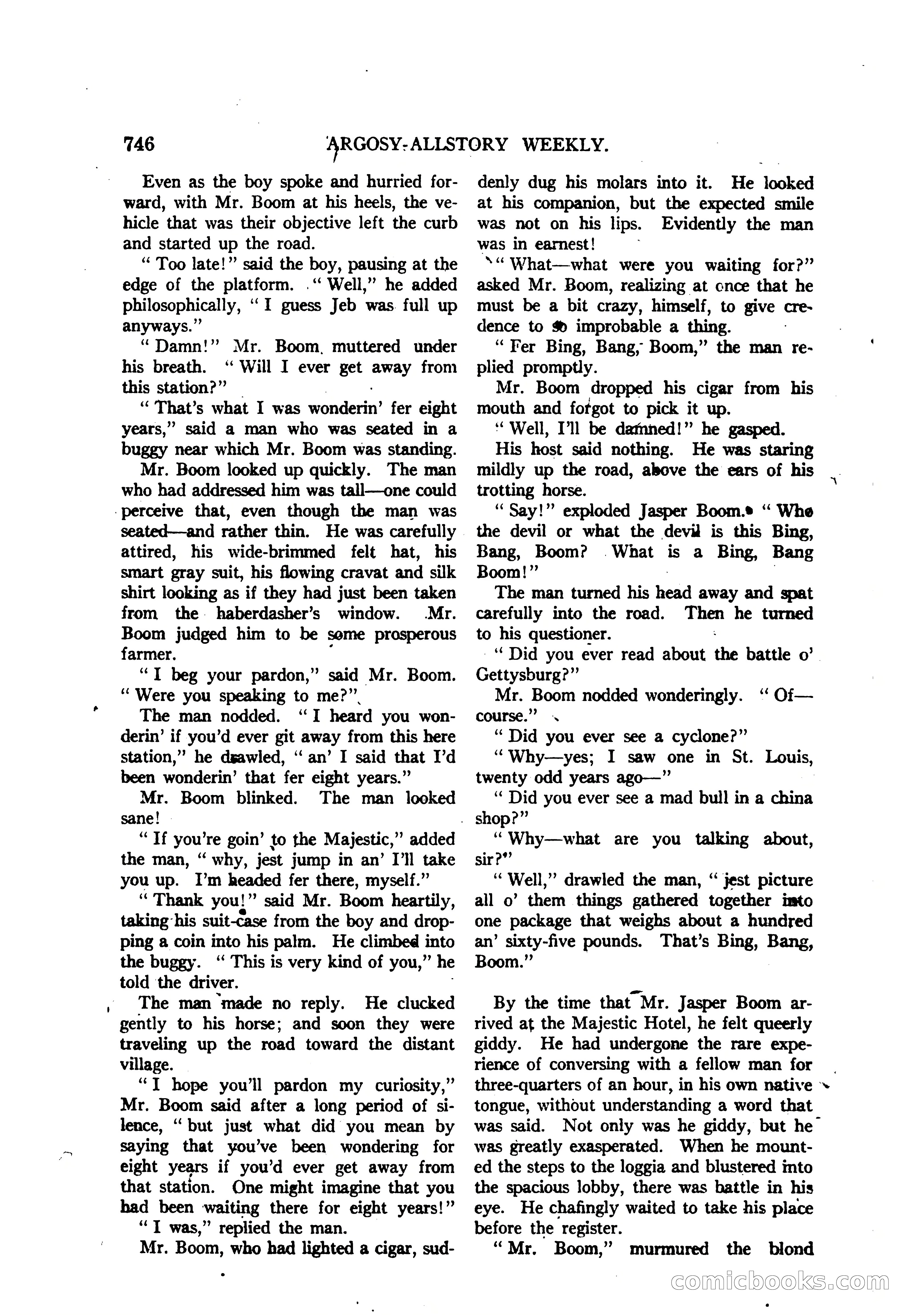 Argosy All-Story Weekly — "The Purple Limited" — page 180 of 208