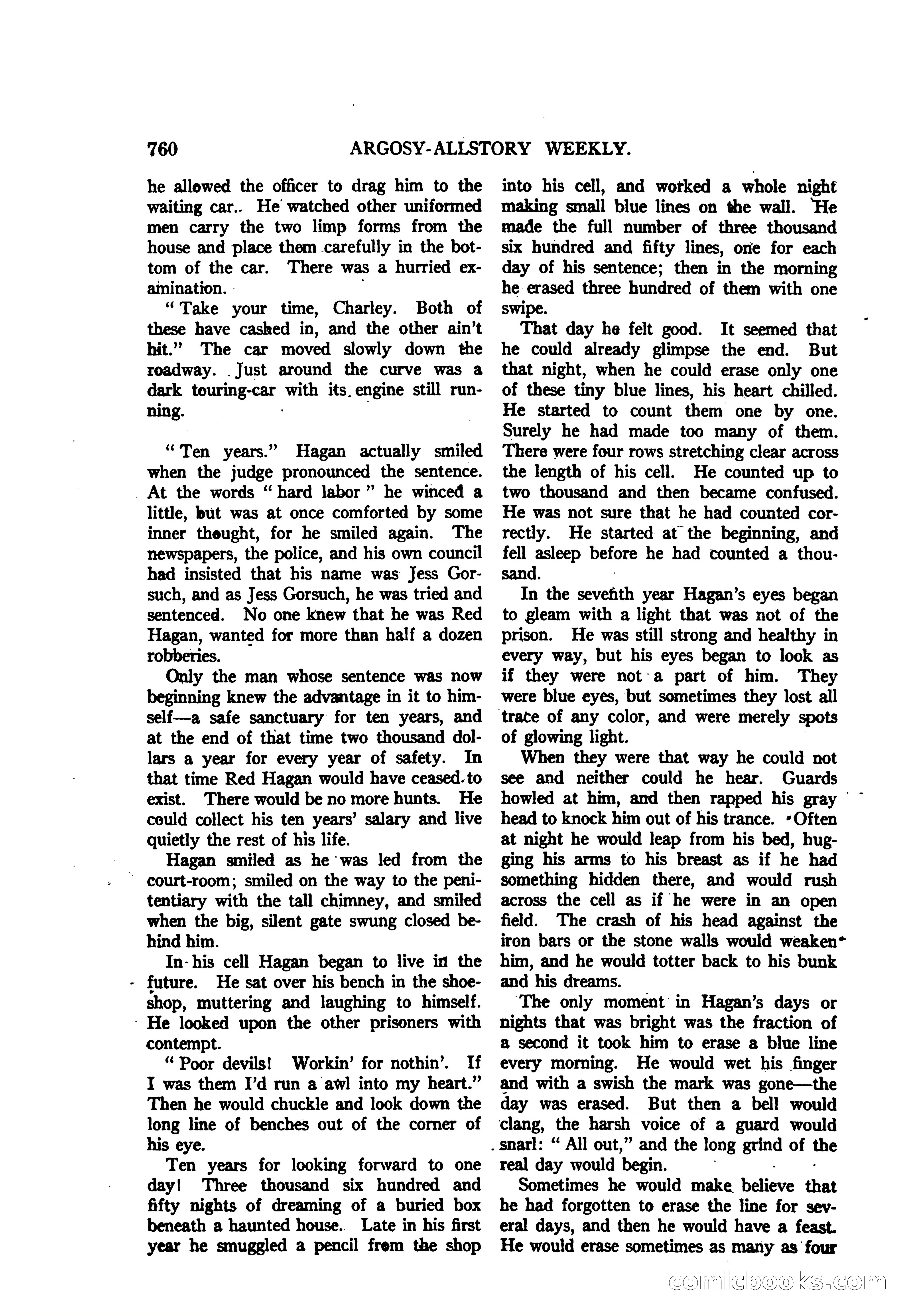 Argosy All-Story Weekly — "The Purple Limited" — page 194 of 208