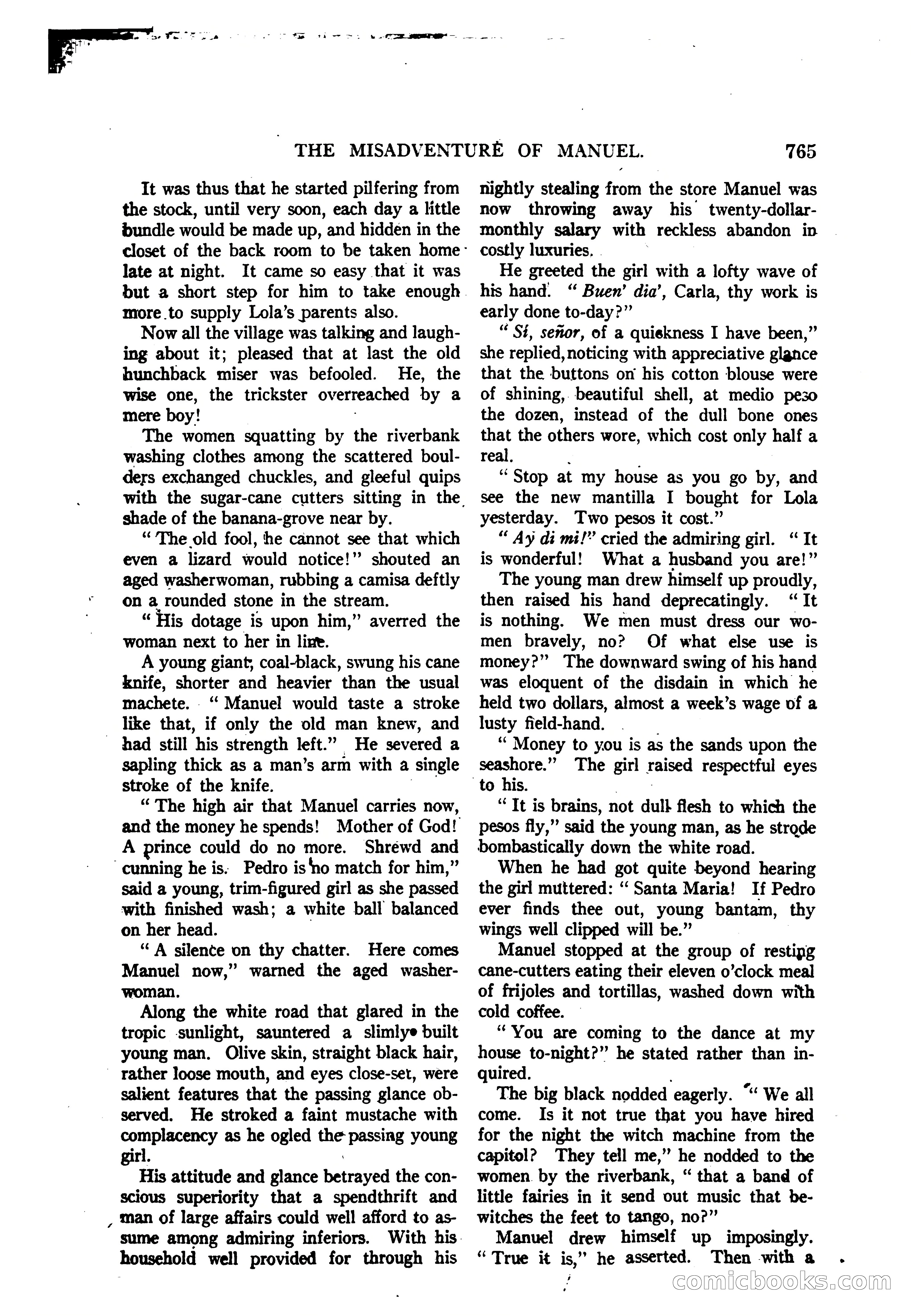 Argosy All-Story Weekly — "The Purple Limited" — page 199 of 208