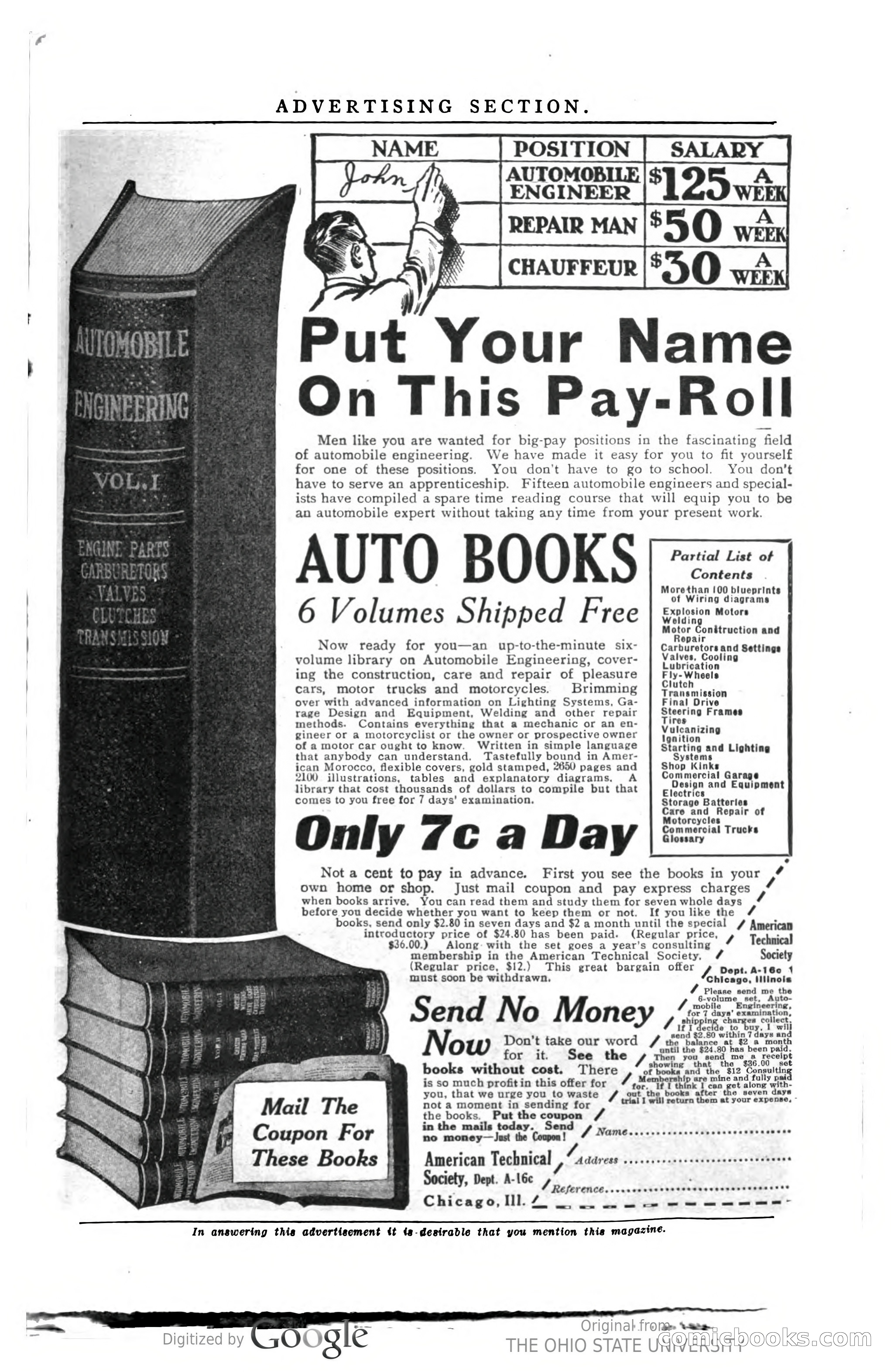 Argosy All-Story Weekly — "The Purple Limited" — page 203 of 208