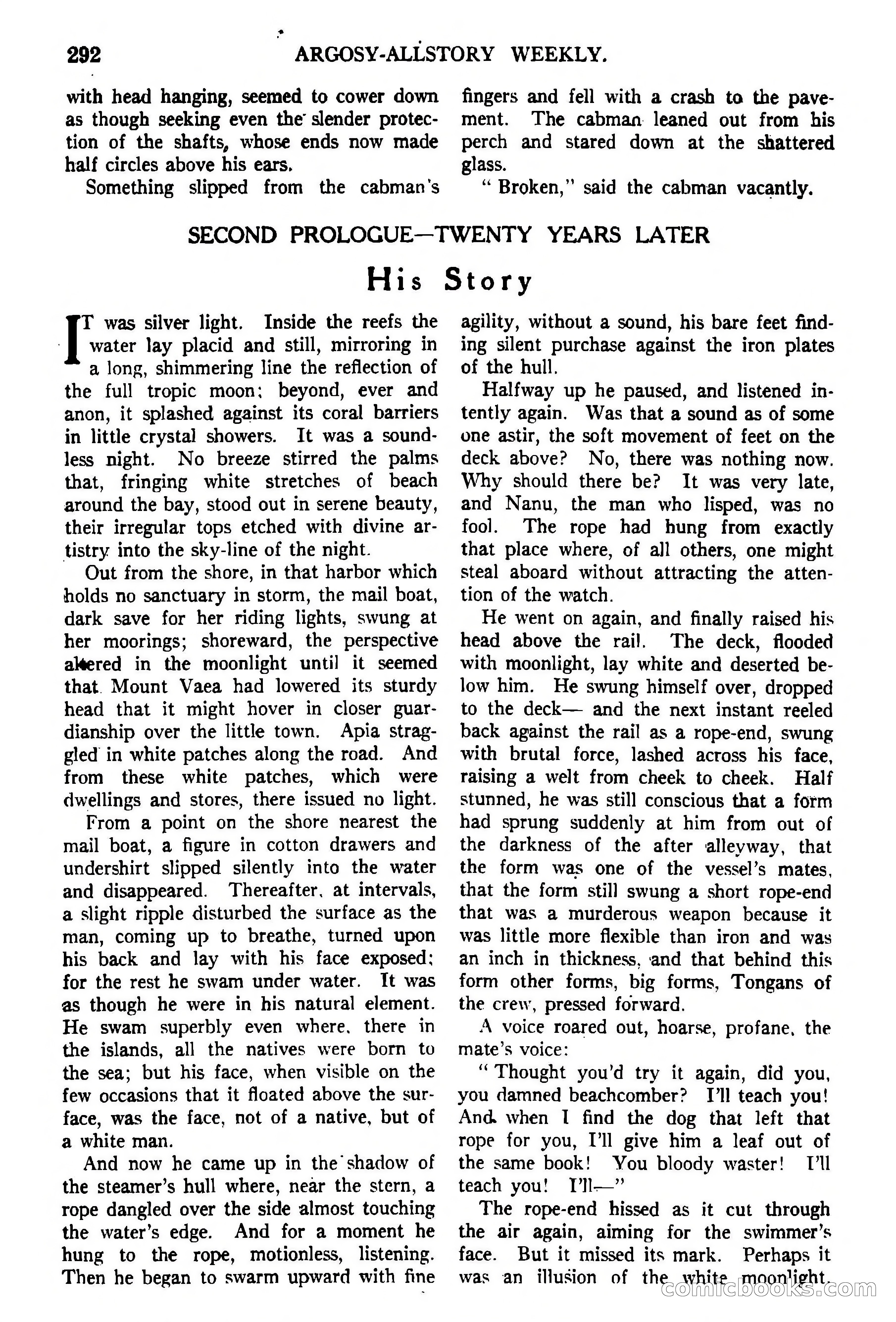 Argosy All-Story Weekly, February 5, 1921 — page 6 of 146