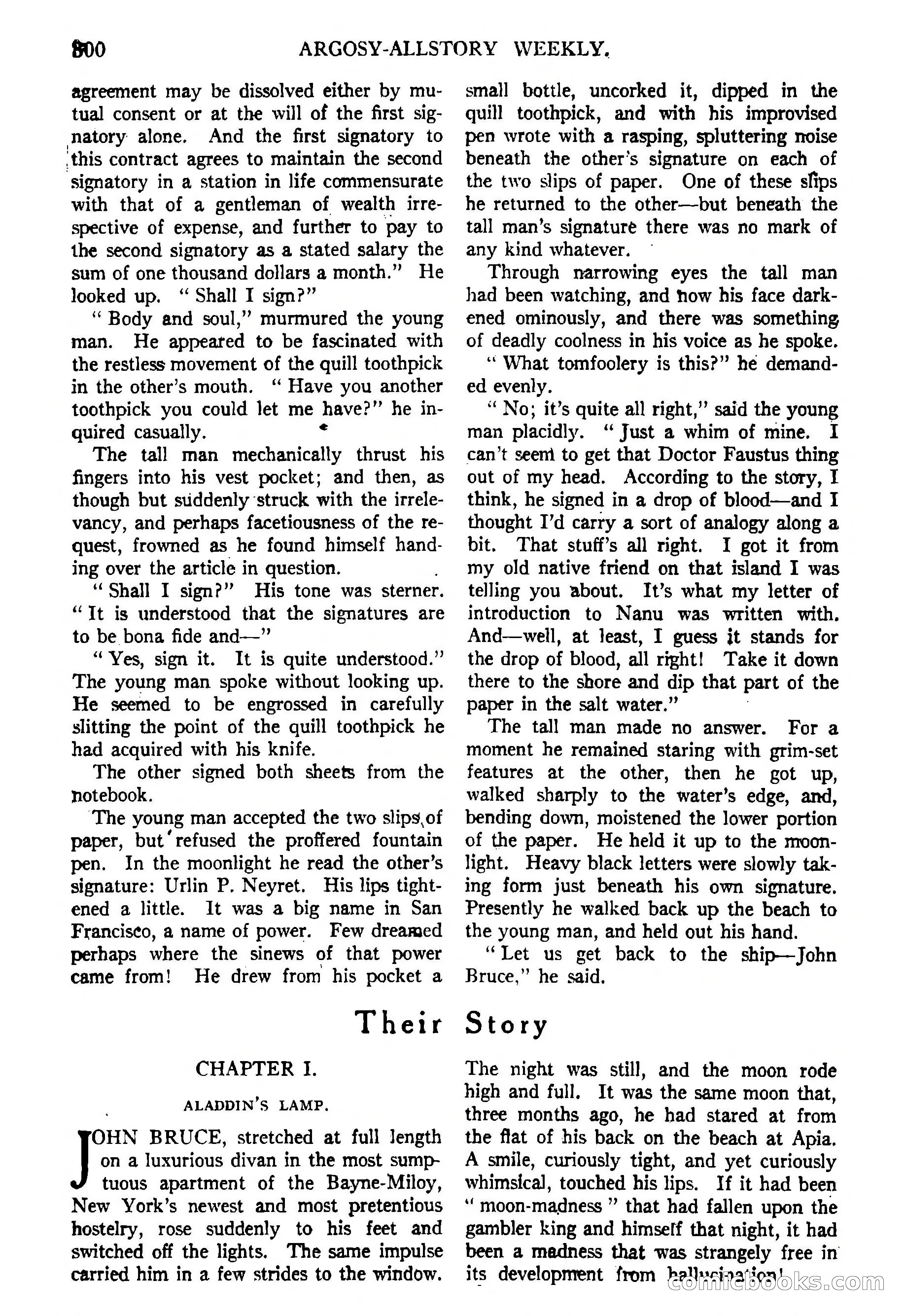 Argosy All-Story Weekly, February 5, 1921 — page 14 of 146