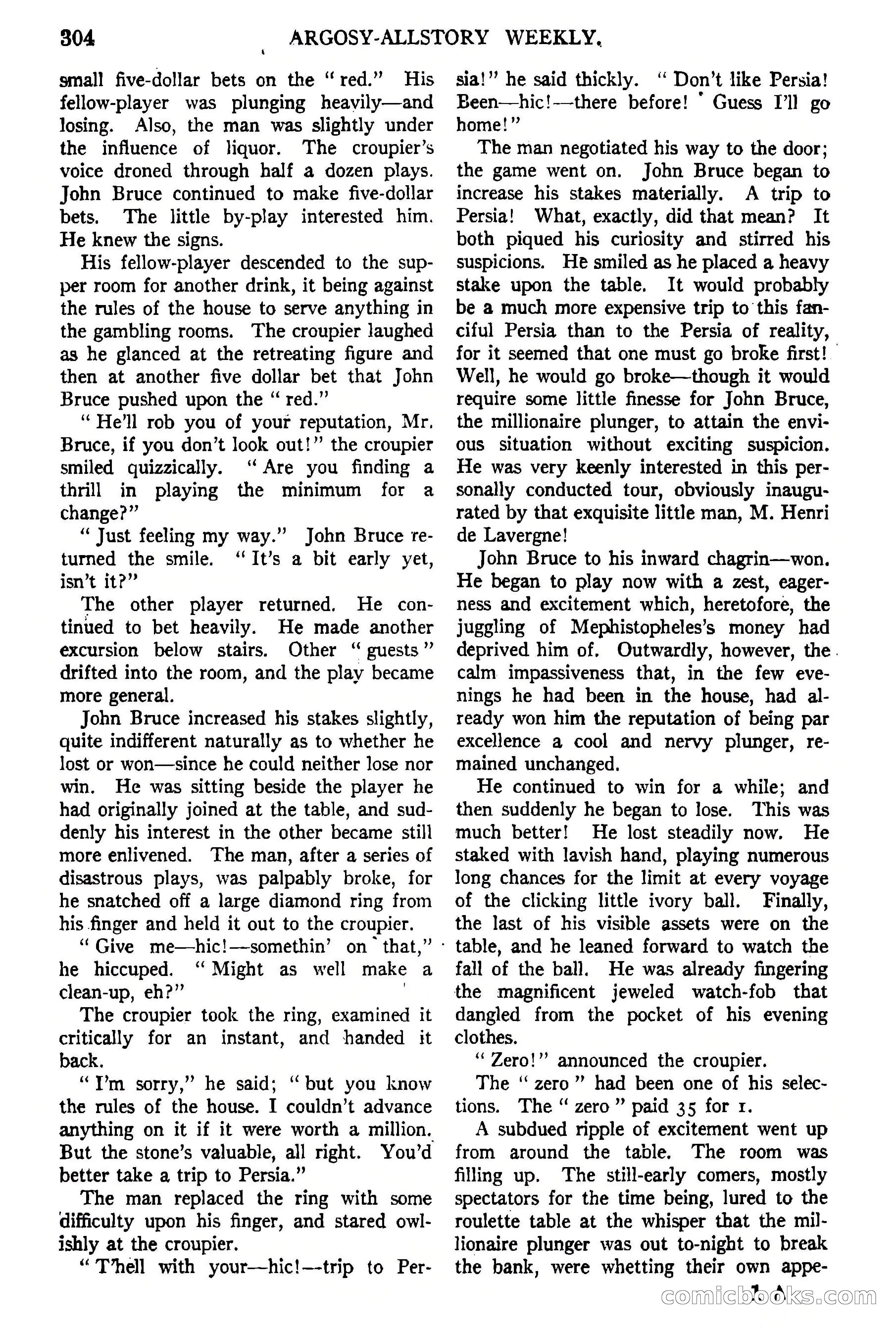Argosy All-Story Weekly, February 5, 1921 — page 18 of 146