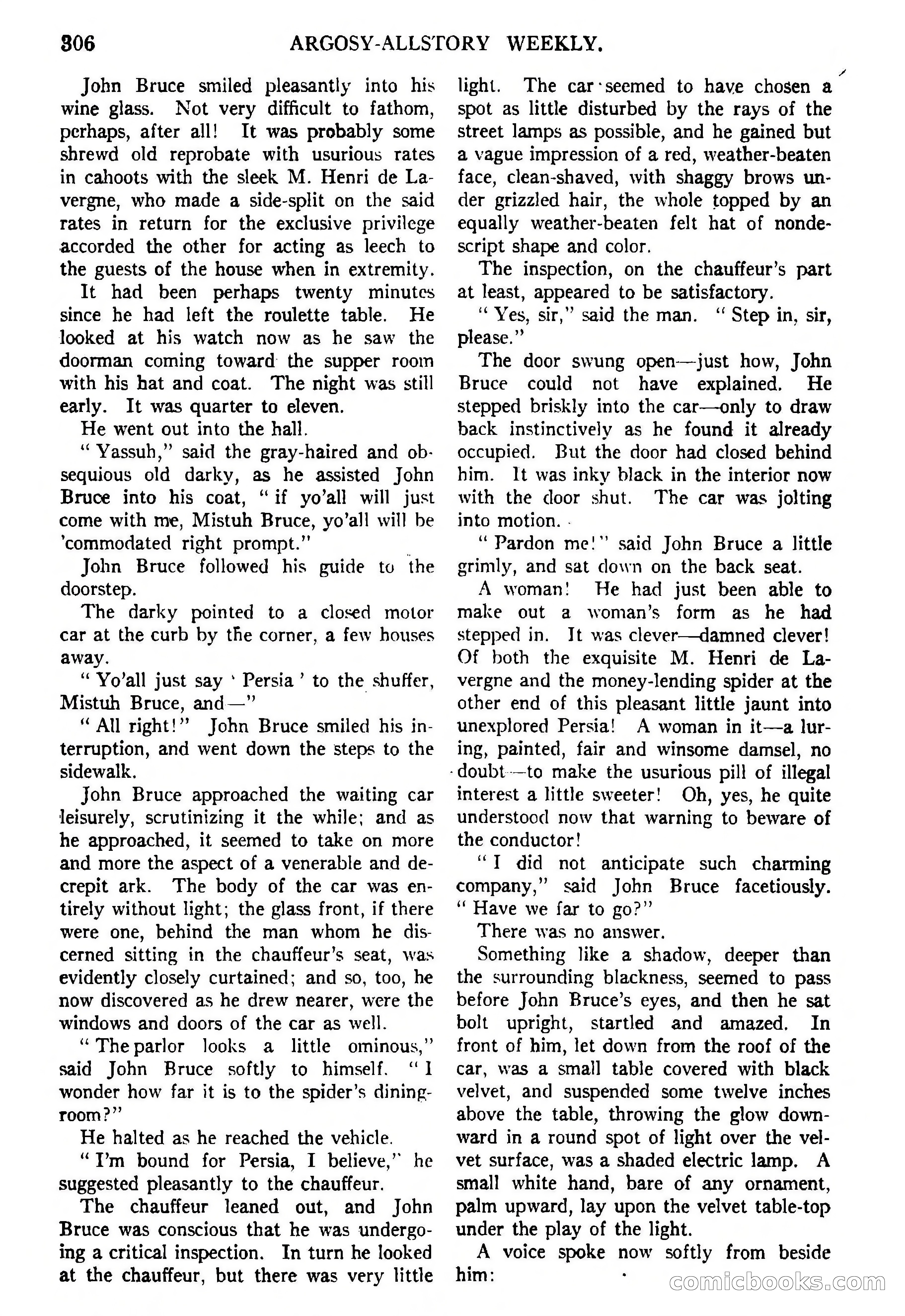 Argosy All-Story Weekly, February 5, 1921 — page 20 of 146