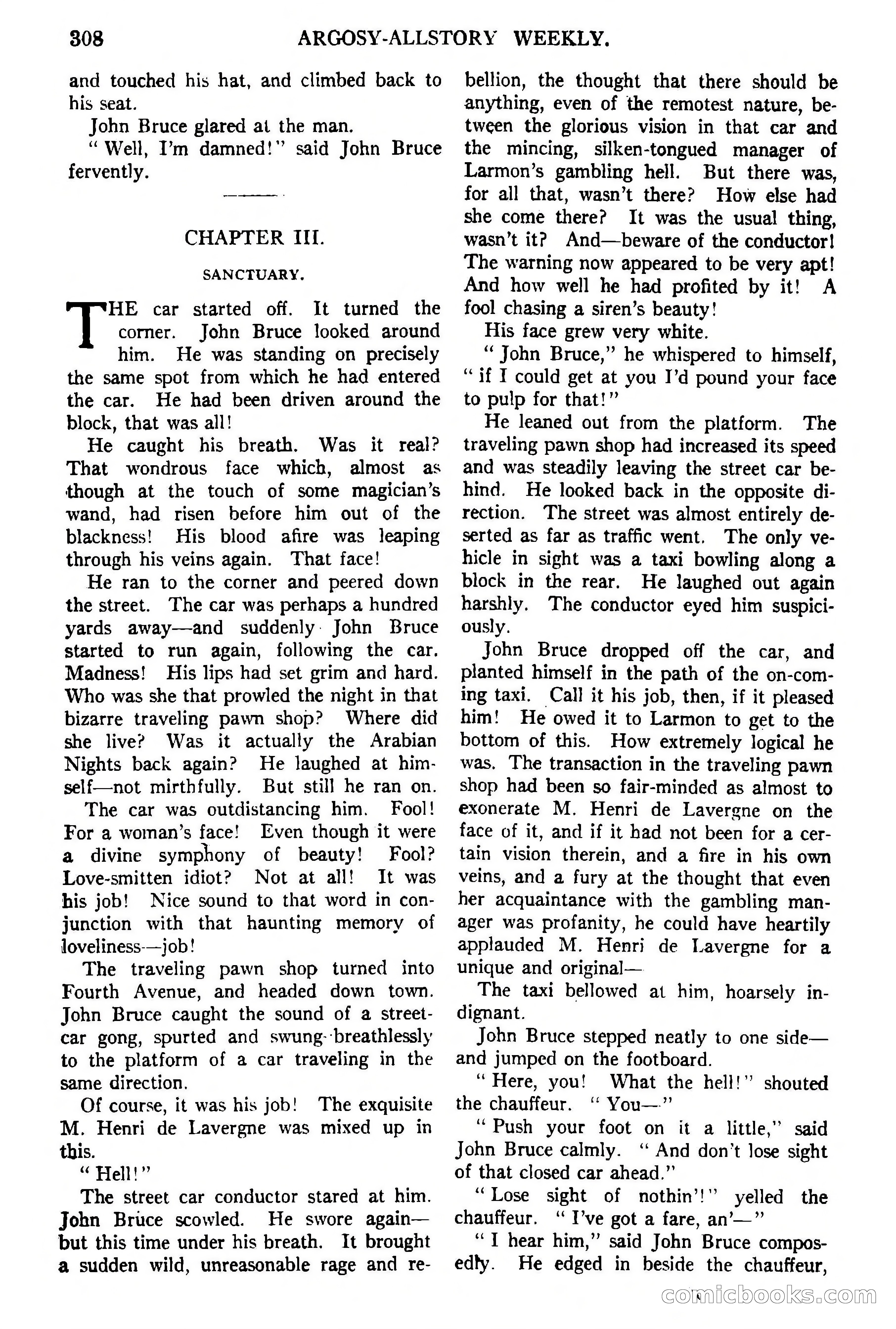 Argosy All-Story Weekly, February 5, 1921 — page 22 of 146