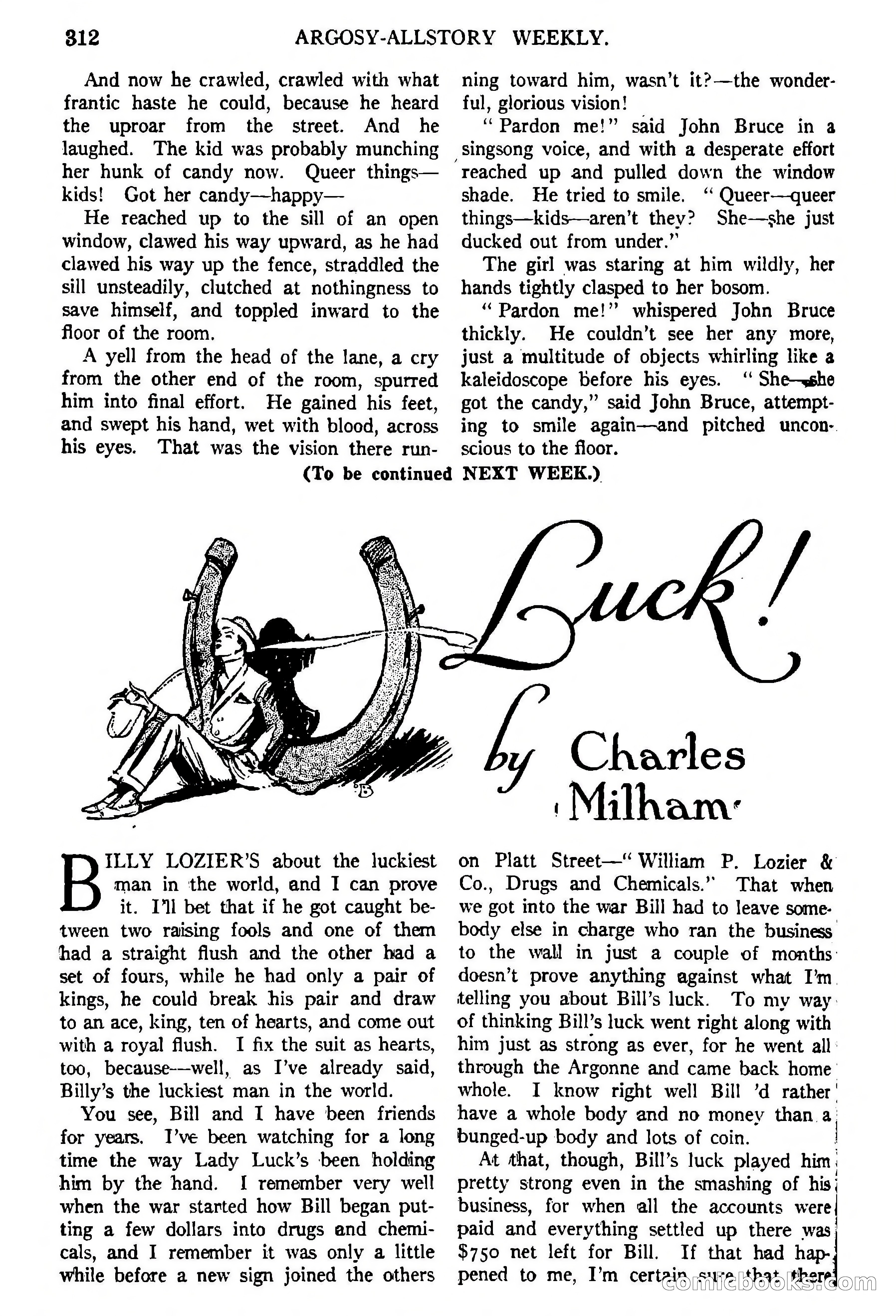Argosy All-Story Weekly, February 5, 1921 — page 26 of 146