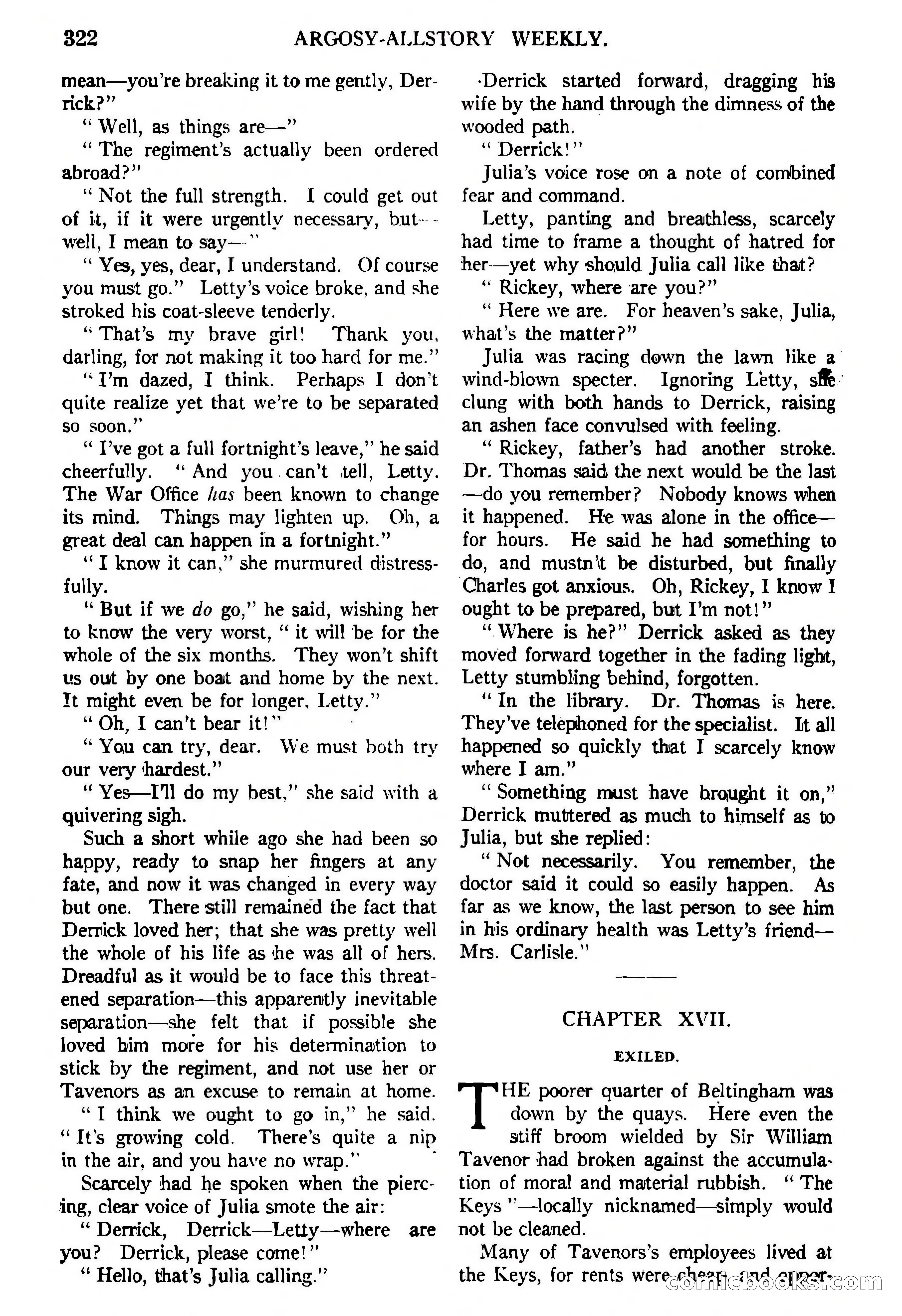 Argosy All-Story Weekly, February 5, 1921 — page 36 of 146