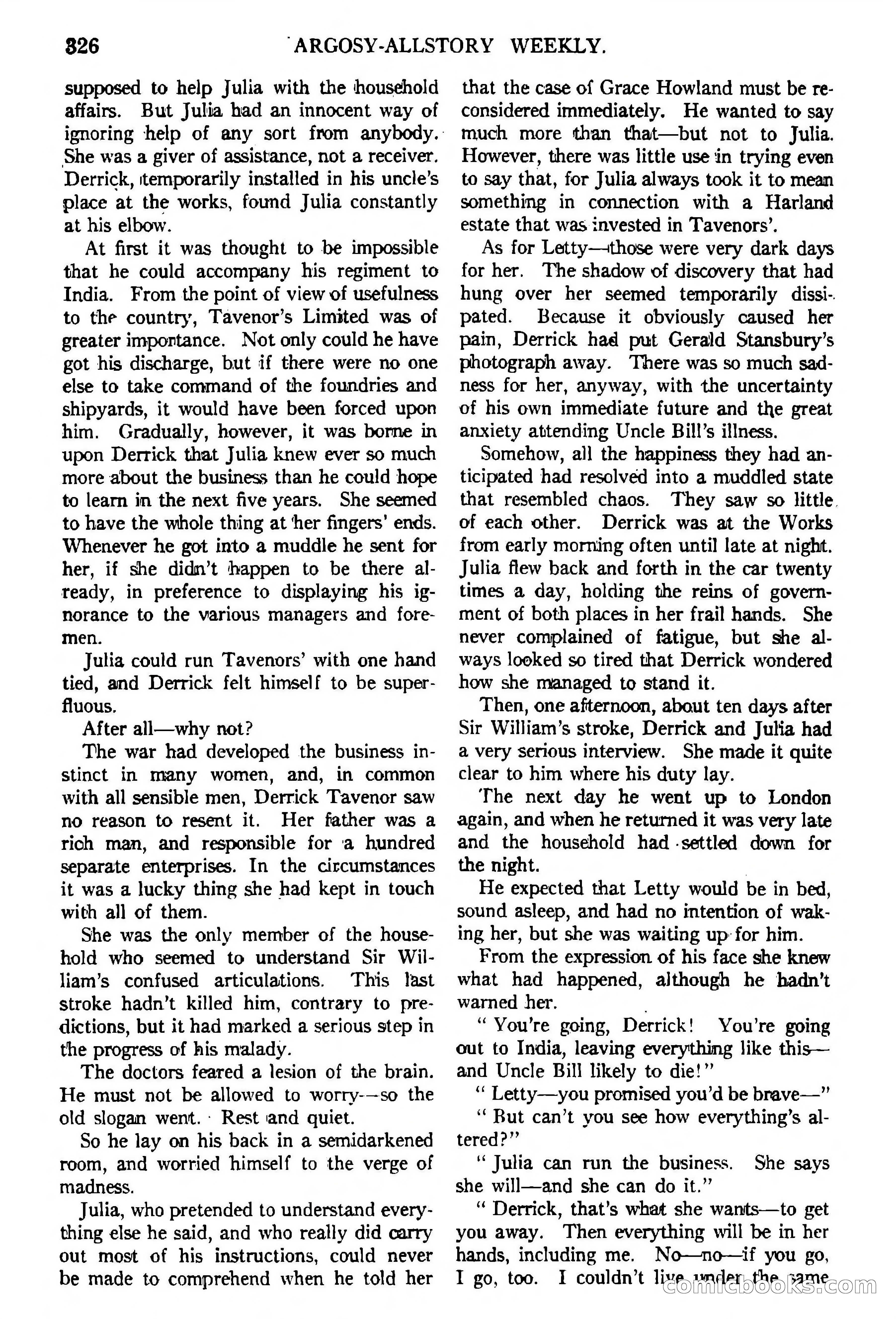 Argosy All-Story Weekly, February 5, 1921 — page 40 of 146